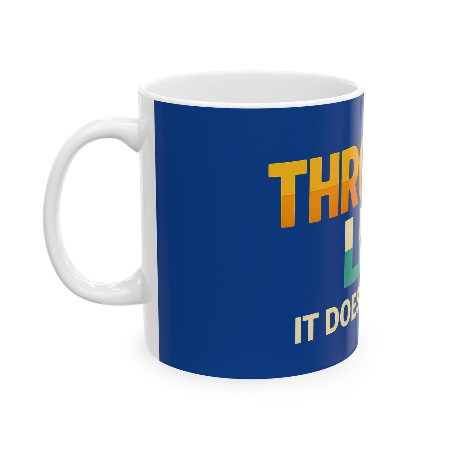 Vibrant Throuple Life Ceramic Mug | Unique Gift, Sunlit Vibes, Coffee Lovers, Ideal for Throuples, Fun Home Decor