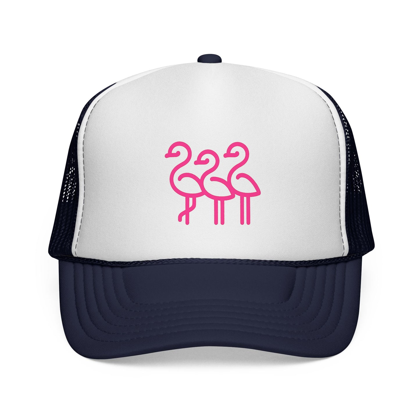 Vibrant Flamingo Trucker Cap | Fun Outdoor Accessory, Beach Wear, Summer Party Gear, Gift for Nature Lovers, Cute Sun Hat