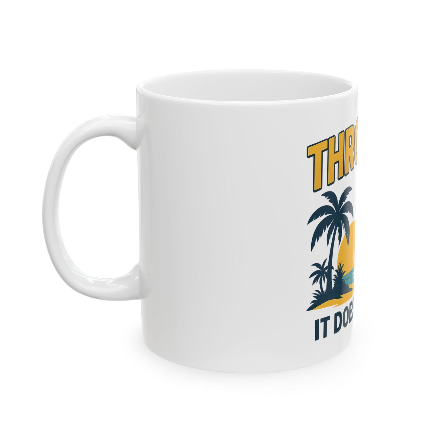 Vibrant Throuple Life Ceramic Mug | Unique Gift, Sunlit Vibes, Coffee Lovers, Ideal for Throuples, Fun Home Decor