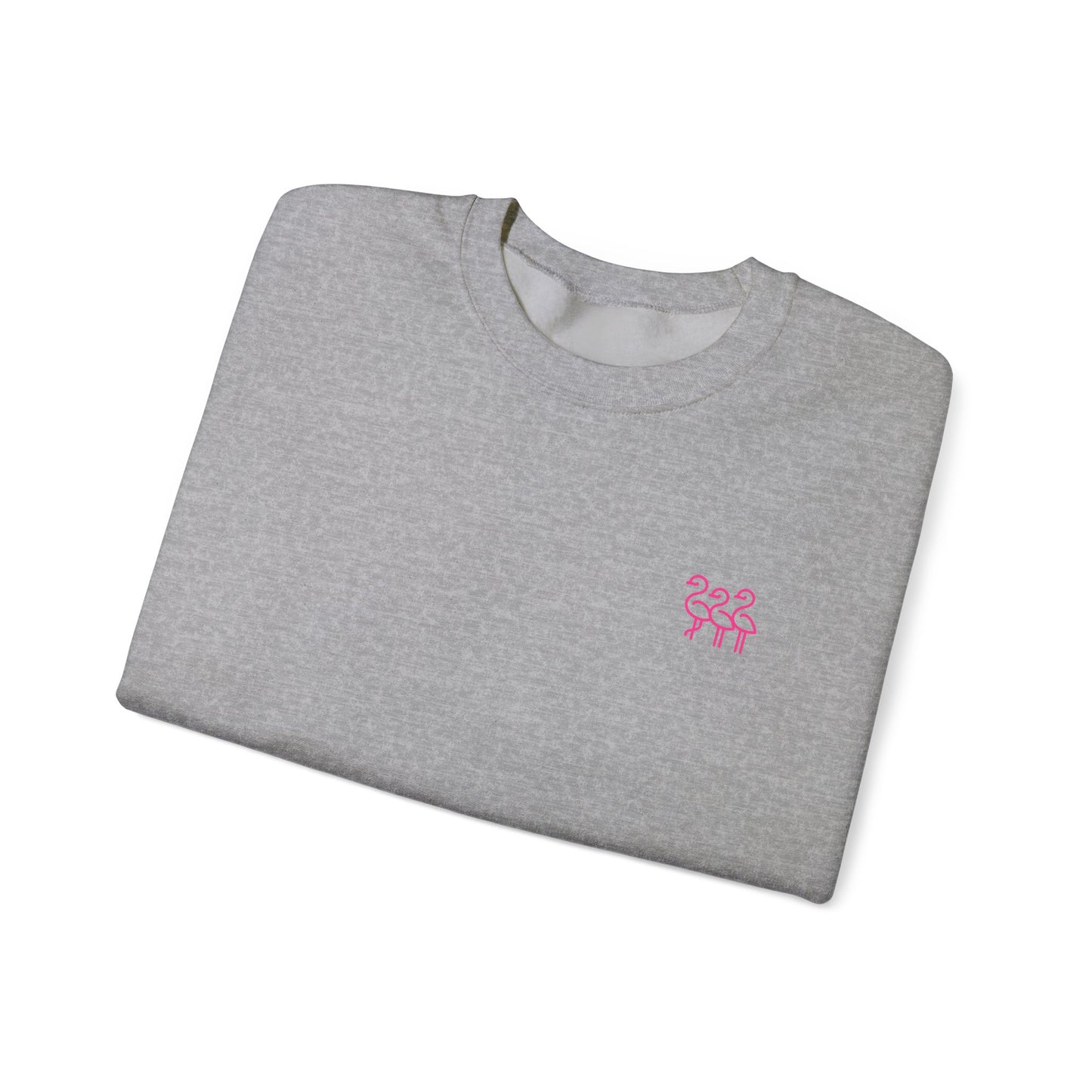 Flamingo Crewneck Sweatshirt, Stylish Casual Wear, Gift for Nature Lovers, Cozy Sweatshirt for Fall, Cute Beach-themed Apparel