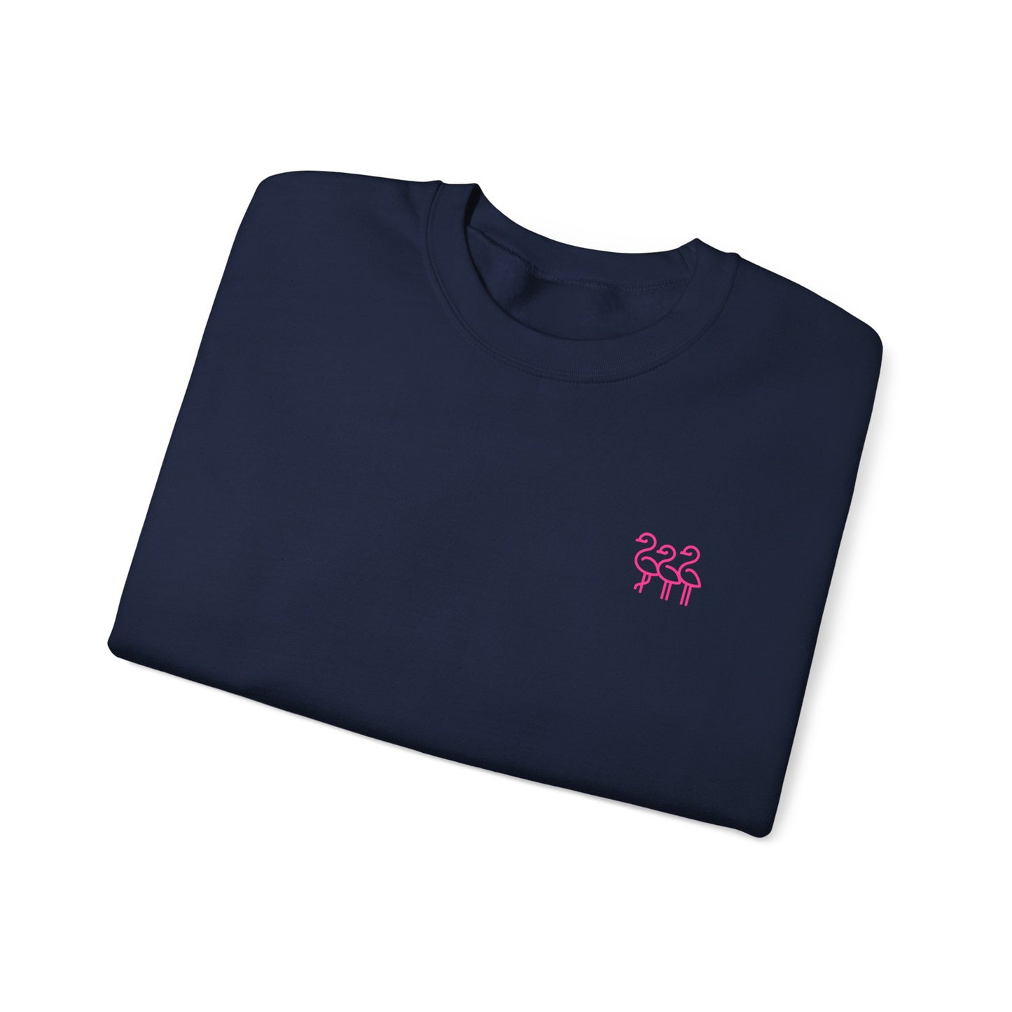 Flamingo Crewneck Sweatshirt, Stylish Casual Wear, Gift for Nature Lovers, Cozy Sweatshirt for Fall, Cute Beach-themed Apparel