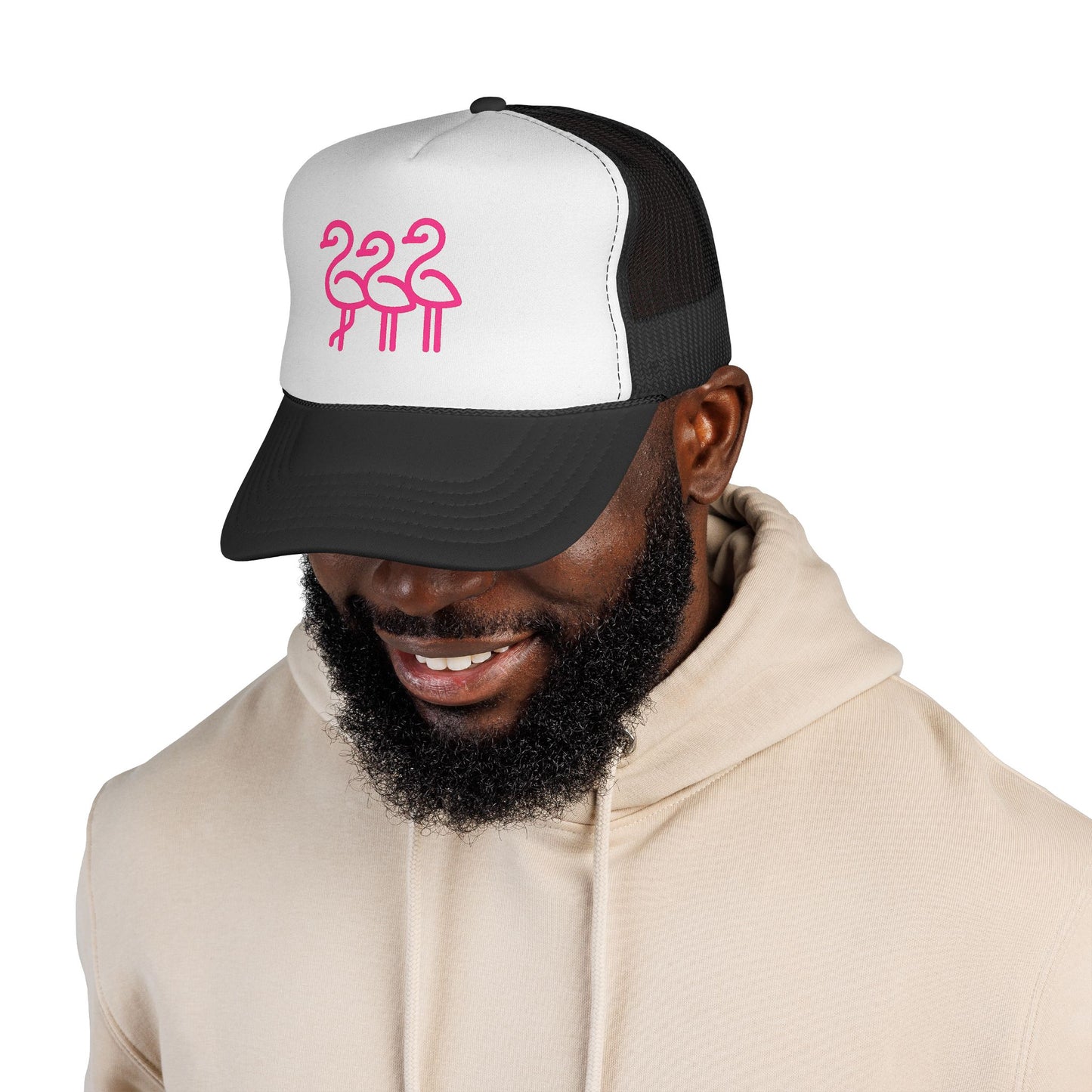Vibrant Flamingo Trucker Cap | Fun Outdoor Accessory, Beach Wear, Summer Party Gear, Gift for Nature Lovers, Cute Sun Hat