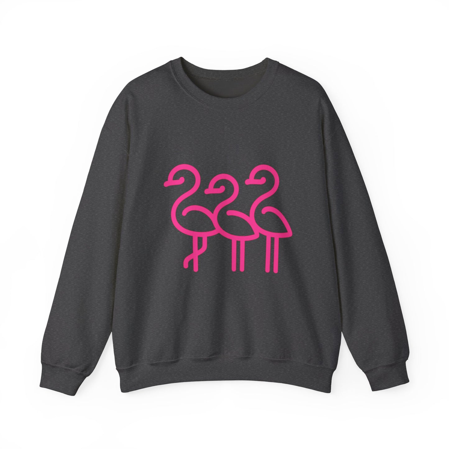 Flamingo Crewneck Sweatshirt, Stylish Casual Wear, Gift for Nature Lovers, Cozy Sweatshirt for Fall, Cute Beach-themed Apparel