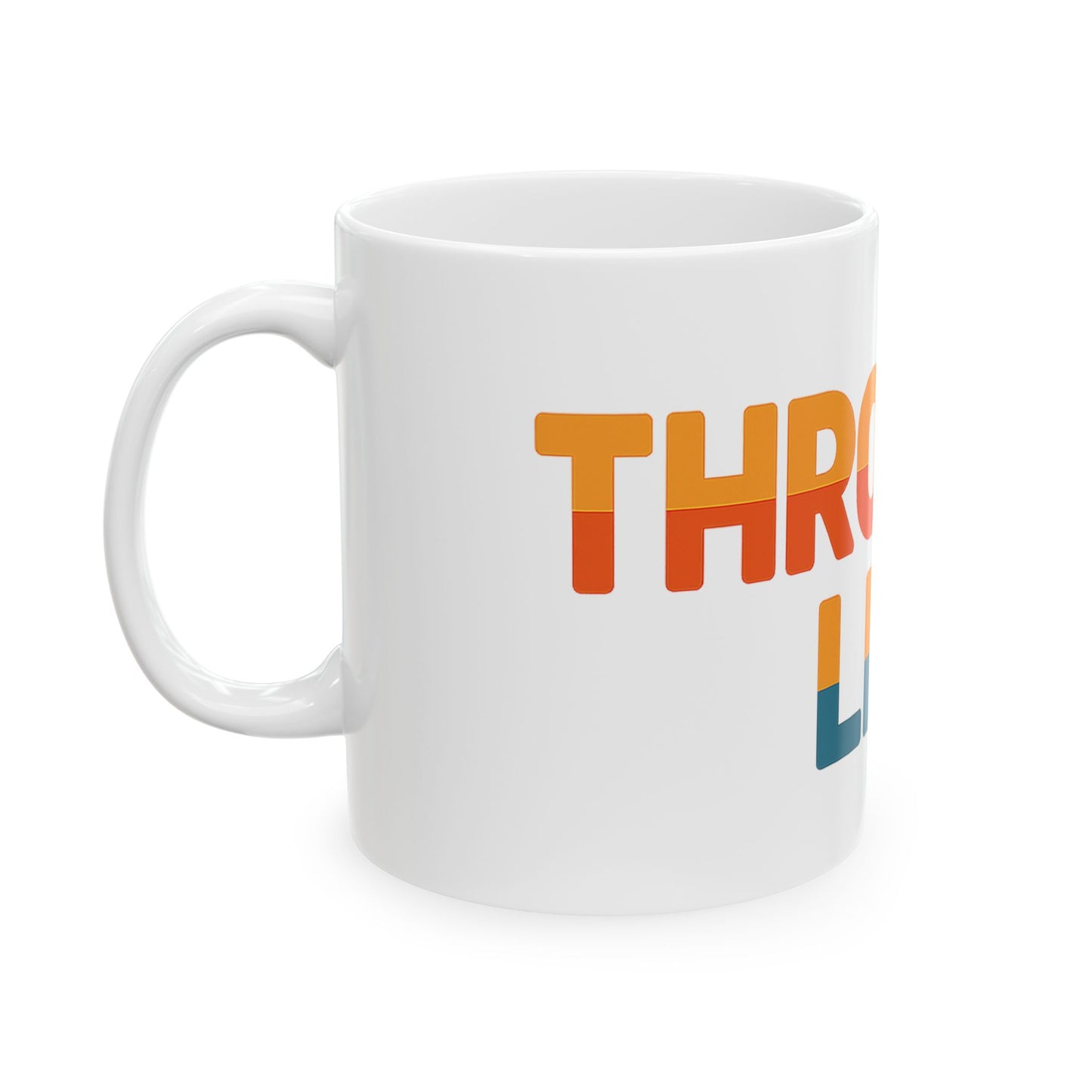 Vibrant Throuple Life Ceramic Mug | Unique Couple Gift, Sunlit Vibes, Coffee Lovers, Ideal for Throuples, Fun Home Decor