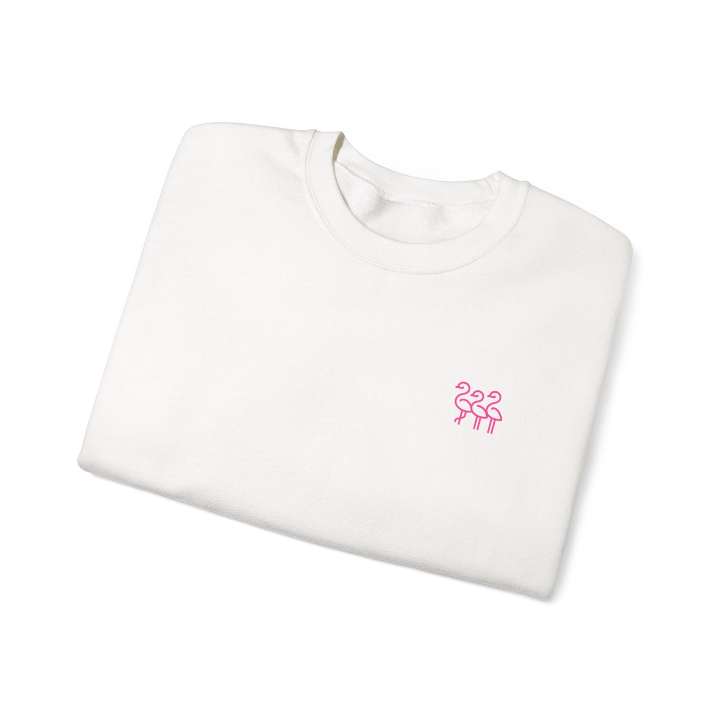 Flamingo Crewneck Sweatshirt, Stylish Casual Wear, Gift for Nature Lovers, Cozy Sweatshirt for Fall, Cute Beach-themed Apparel