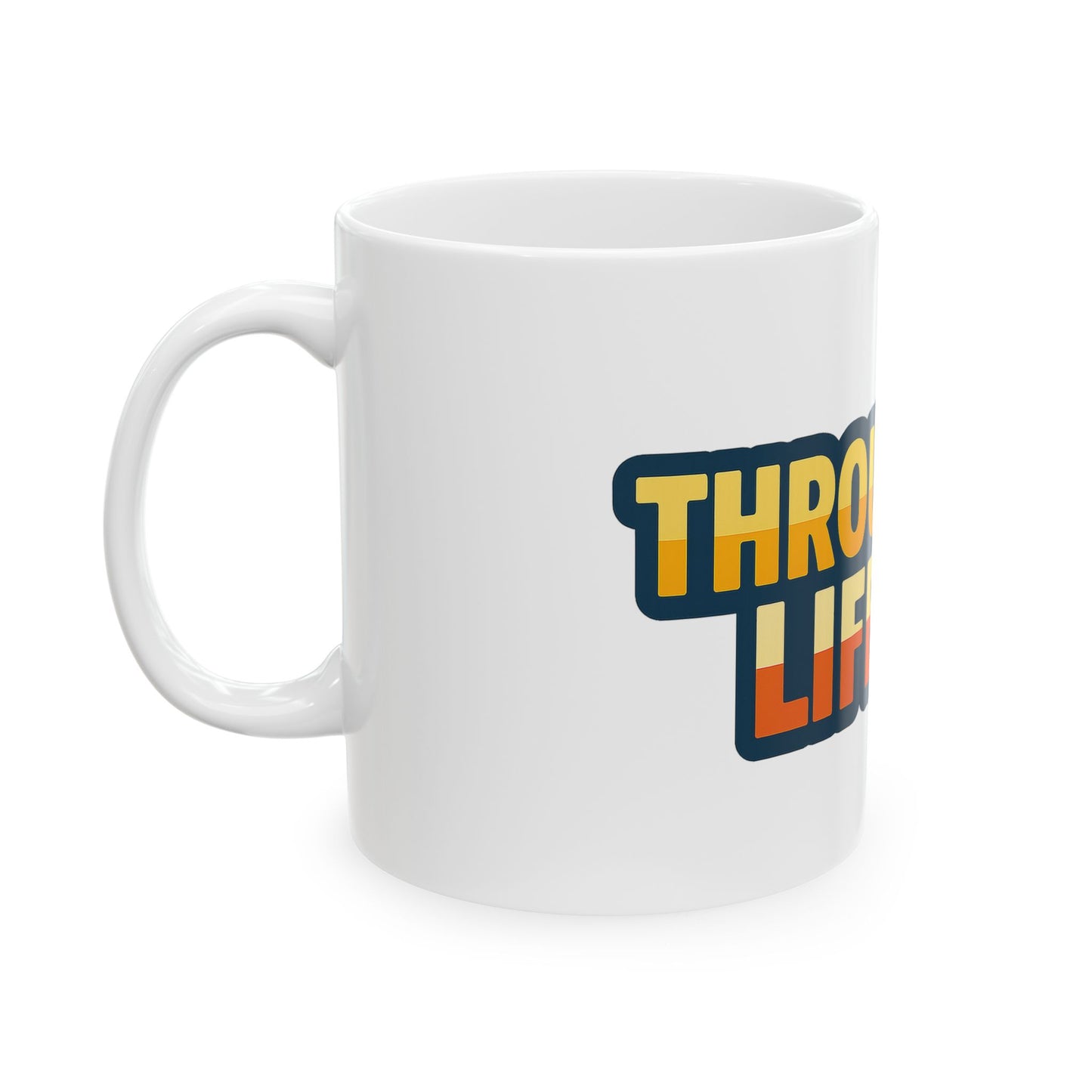 Vibrant Throuple Life Ceramic Mug | Unique Throuple Gift, Sunlit Vibes, Coffee Lovers, Ideal for Relationships, Fun Home Decor