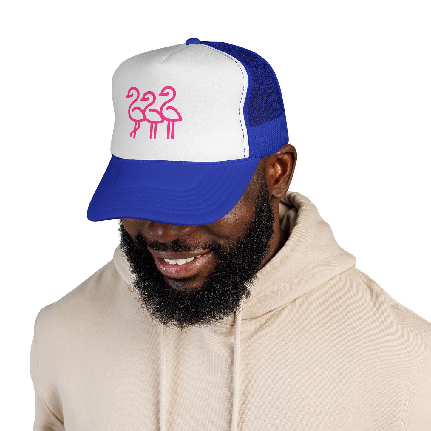 Vibrant Flamingo Trucker Cap | Fun Outdoor Accessory, Beach Wear, Summer Party Gear, Gift for Nature Lovers, Cute Sun Hat