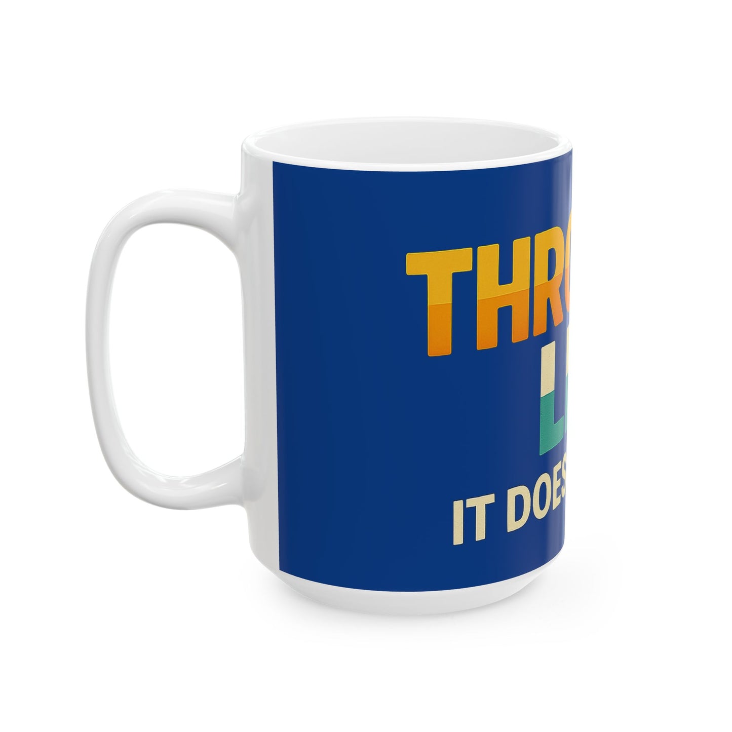Vibrant Throuple Life Ceramic Mug | Unique Gift, Sunlit Vibes, Coffee Lovers, Ideal for Throuples, Fun Home Decor
