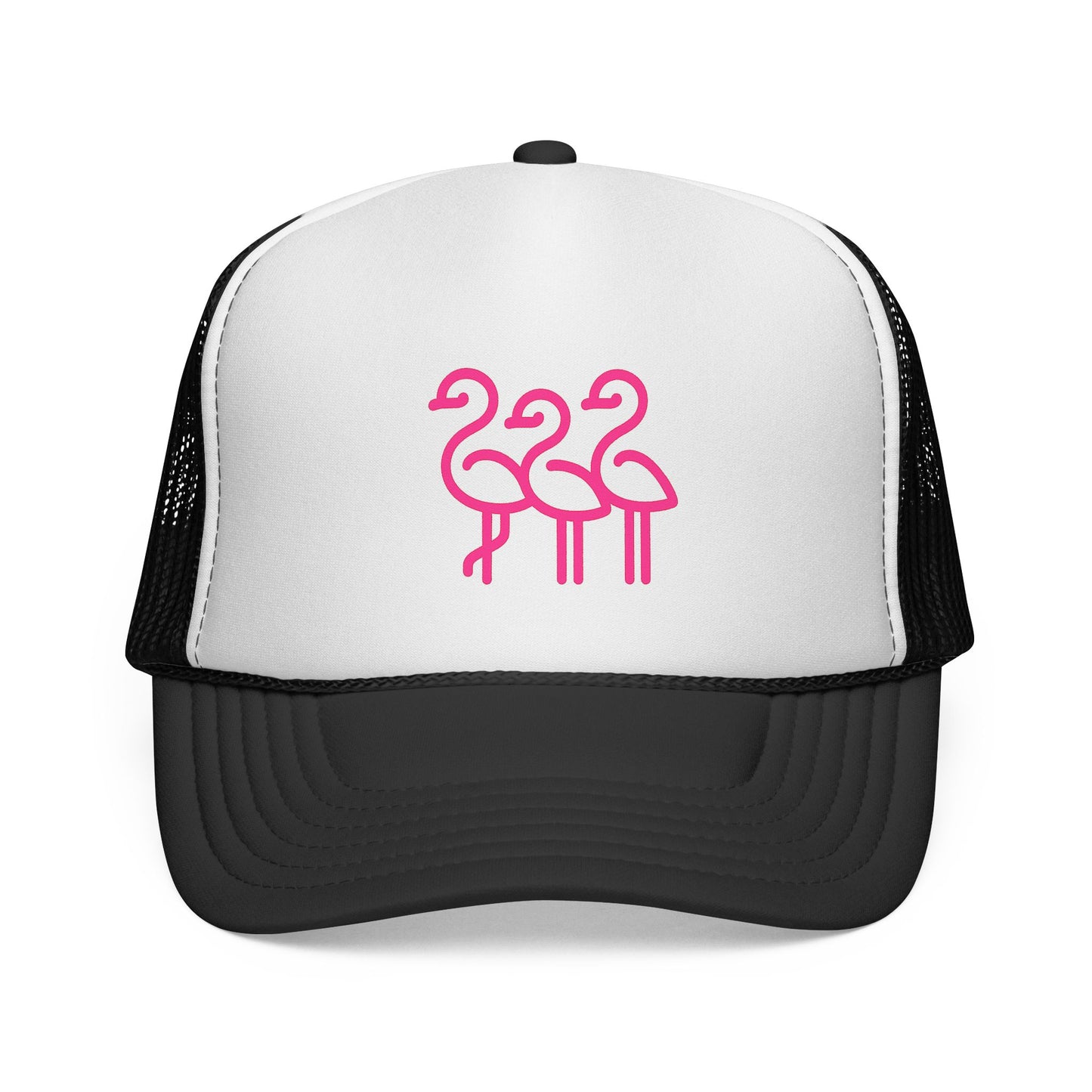 Vibrant Flamingo Trucker Cap | Fun Outdoor Accessory, Beach Wear, Summer Party Gear, Gift for Nature Lovers, Cute Sun Hat