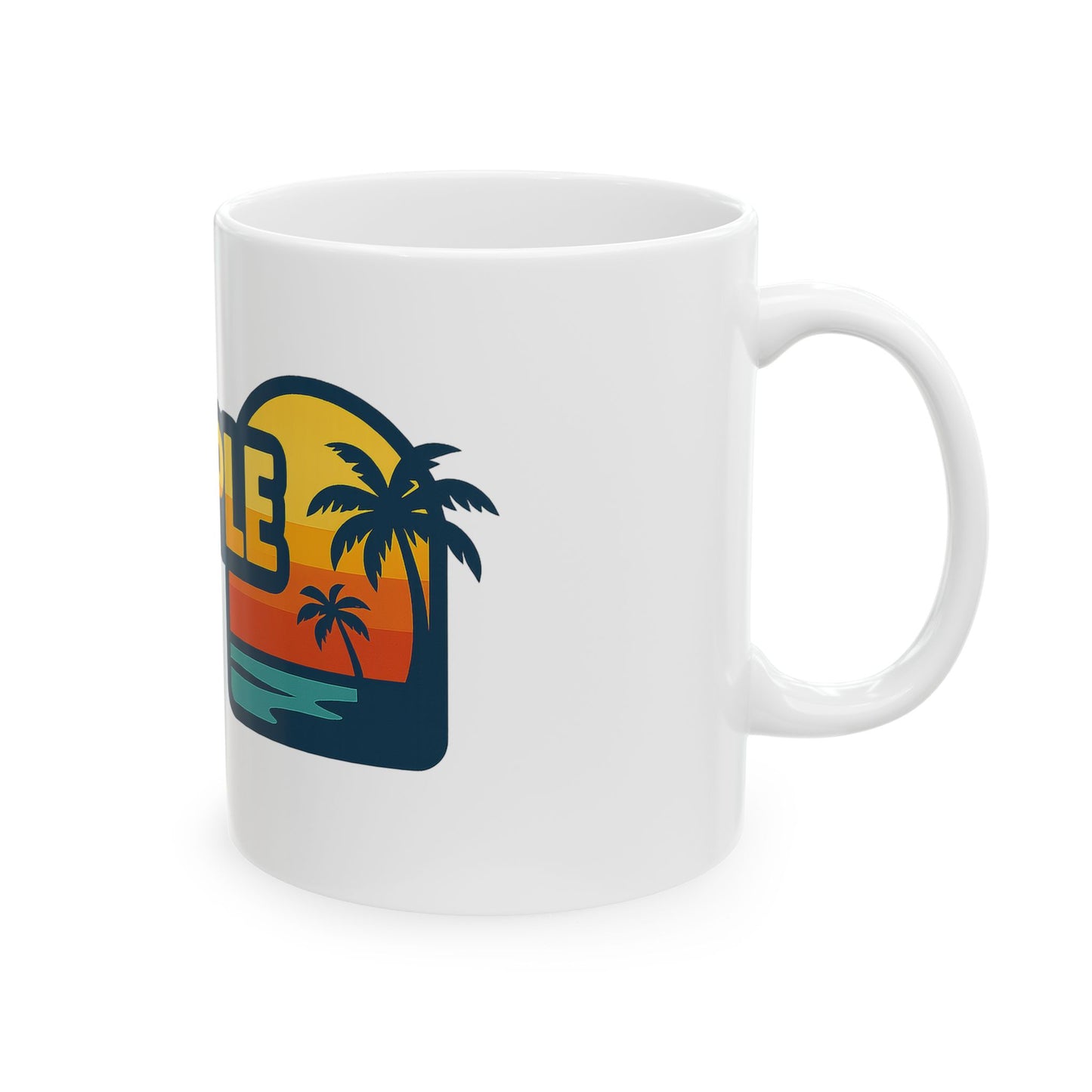 Vibrant Throuple Life Ceramic Mug | Unique Throuple Gift, Sunlit Vibes, Coffee Lovers, Ideal for Relationships, Fun Home Decor