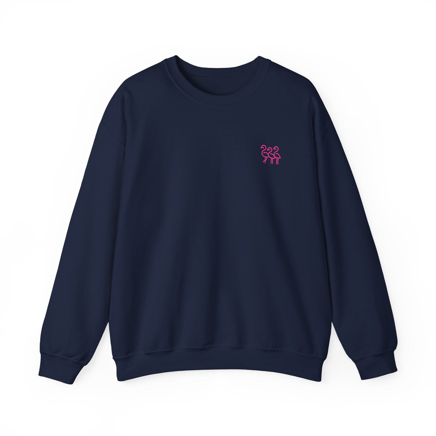 Flamingo Crewneck Sweatshirt, Stylish Casual Wear, Gift for Nature Lovers, Cozy Sweatshirt for Fall, Cute Beach-themed Apparel