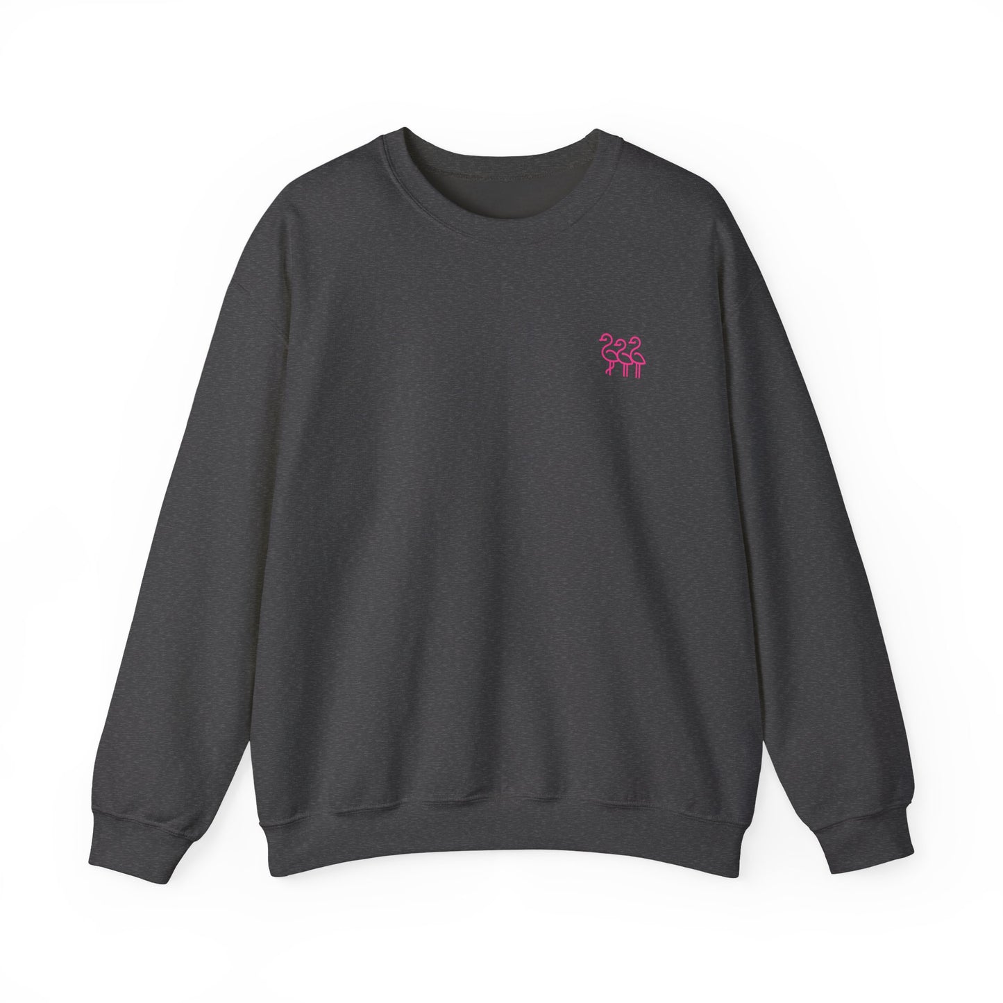 Flamingo Crewneck Sweatshirt, Stylish Casual Wear, Gift for Nature Lovers, Cozy Sweatshirt for Fall, Cute Beach-themed Apparel