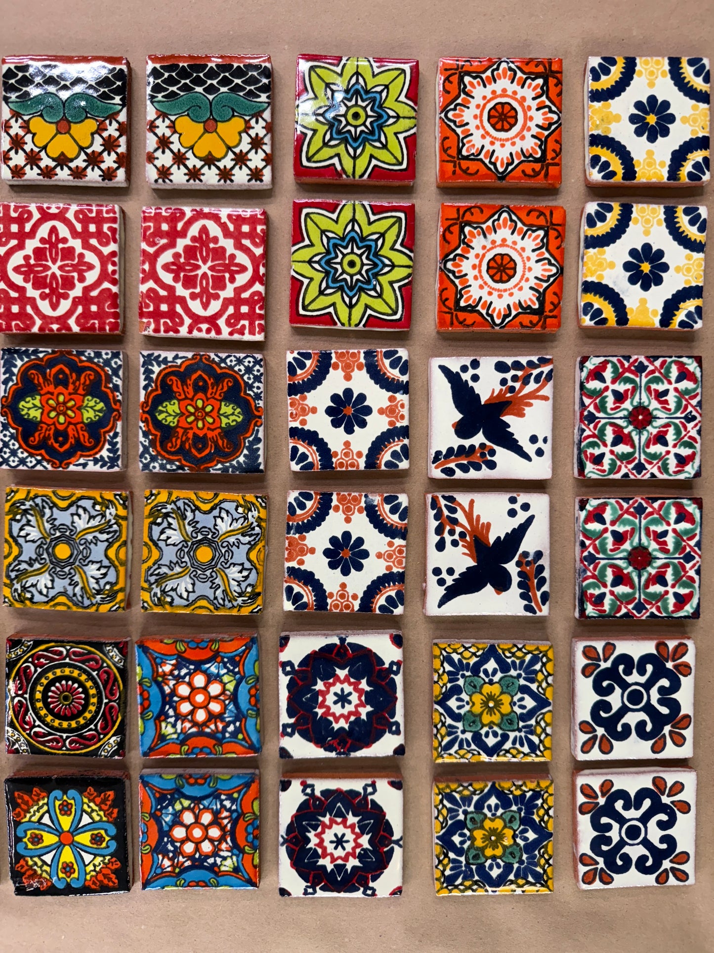 ✨ Mexican Tile Magnet Set – 1, 3, 4, 9, or 12 Pack