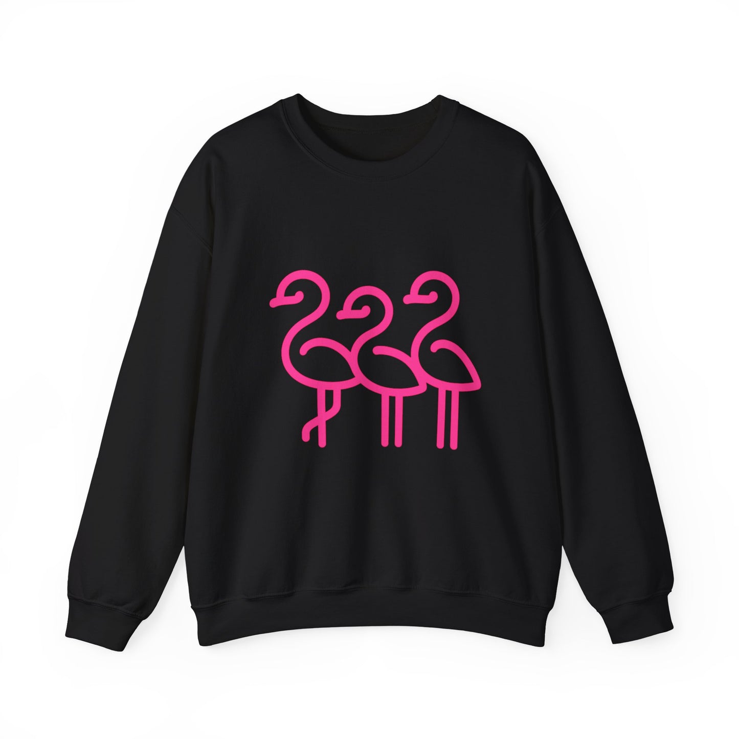 Flamingo Crewneck Sweatshirt, Stylish Casual Wear, Gift for Nature Lovers, Cozy Sweatshirt for Fall, Cute Beach-themed Apparel