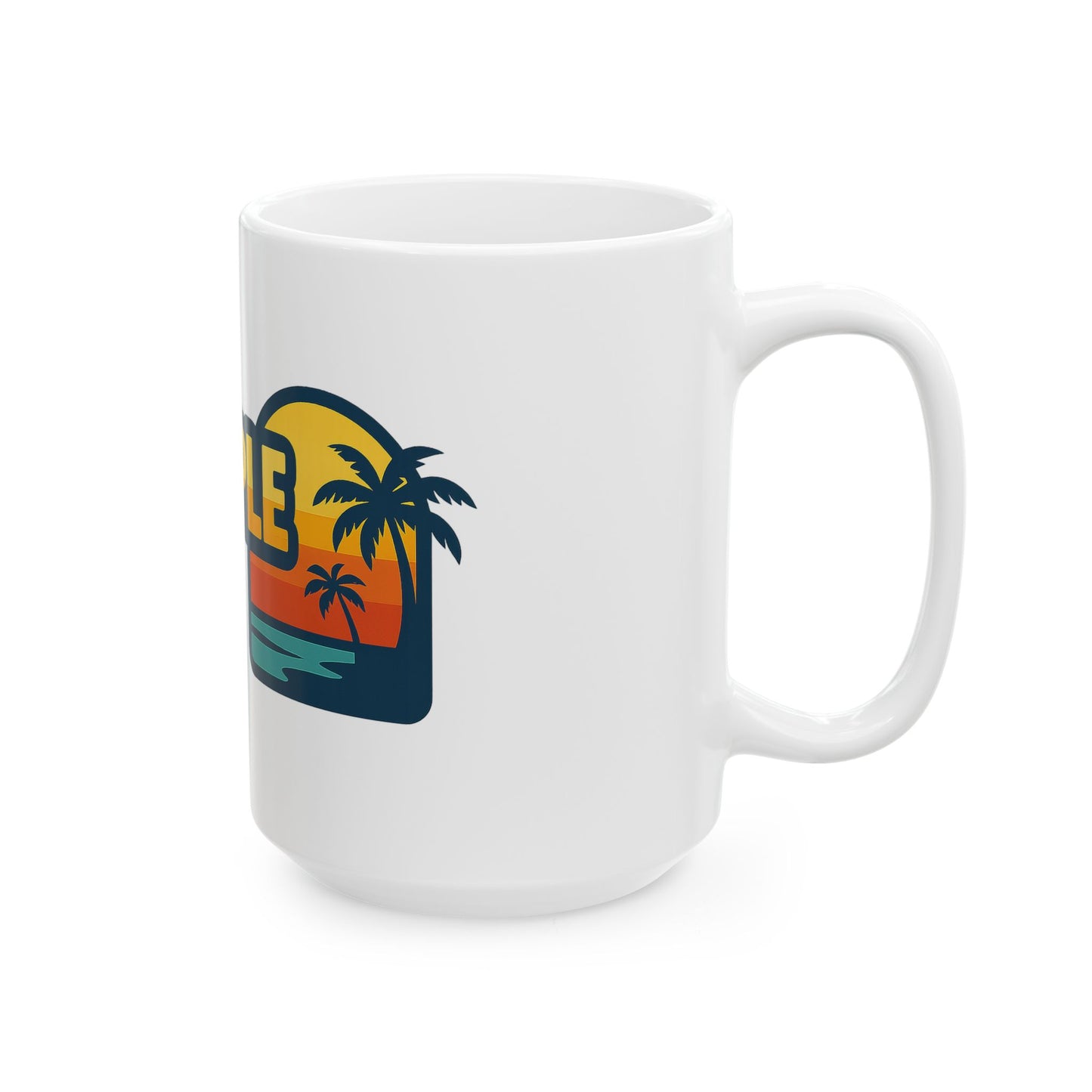 Vibrant Throuple Life Ceramic Mug | Unique Throuple Gift, Sunlit Vibes, Coffee Lovers, Ideal for Relationships, Fun Home Decor