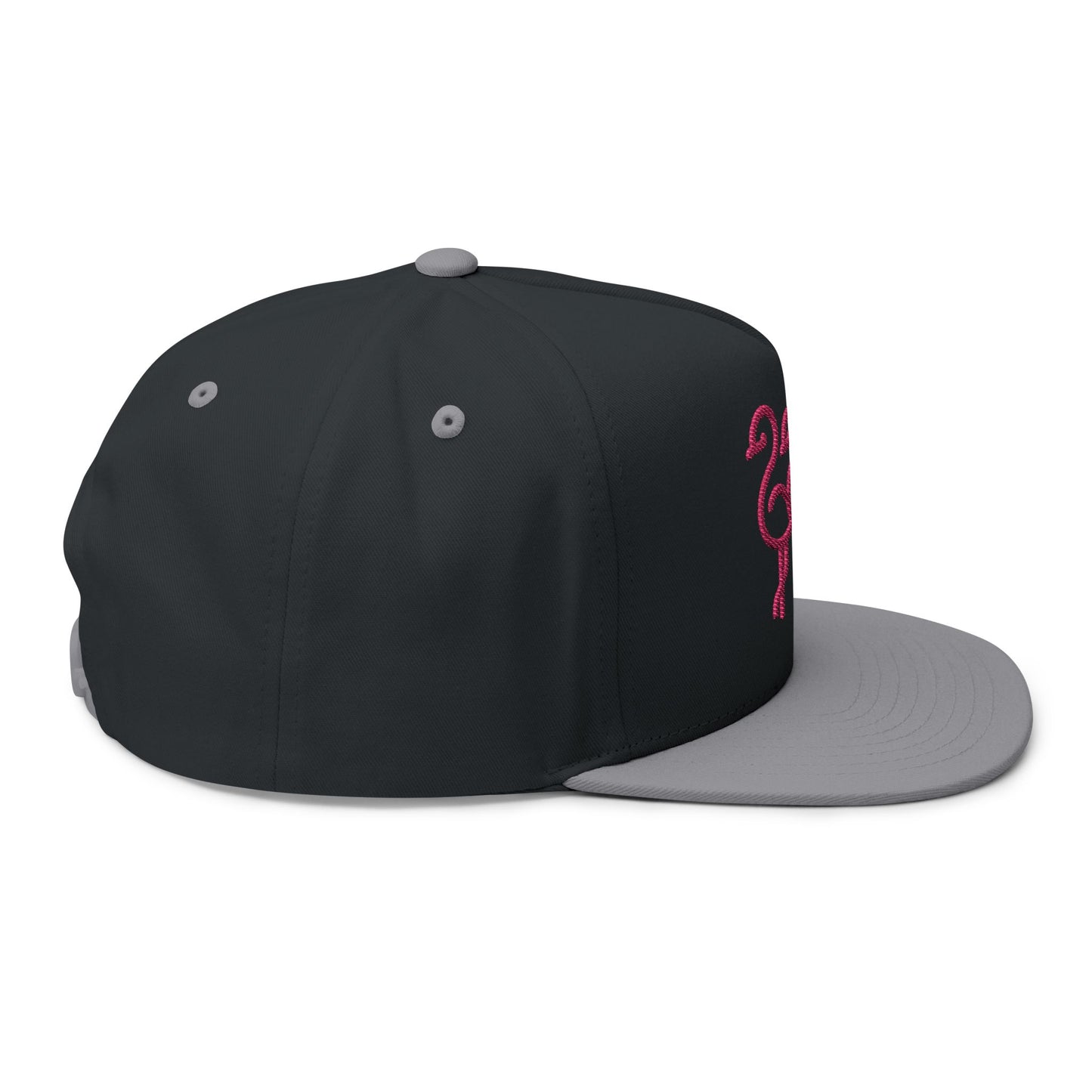 Flamingo Embroidered Flat Bill Cap | Trendy Hat for Summer Fun, Beach Days, Gifts for Her, Fashion Accessory, Outdoor Adventures