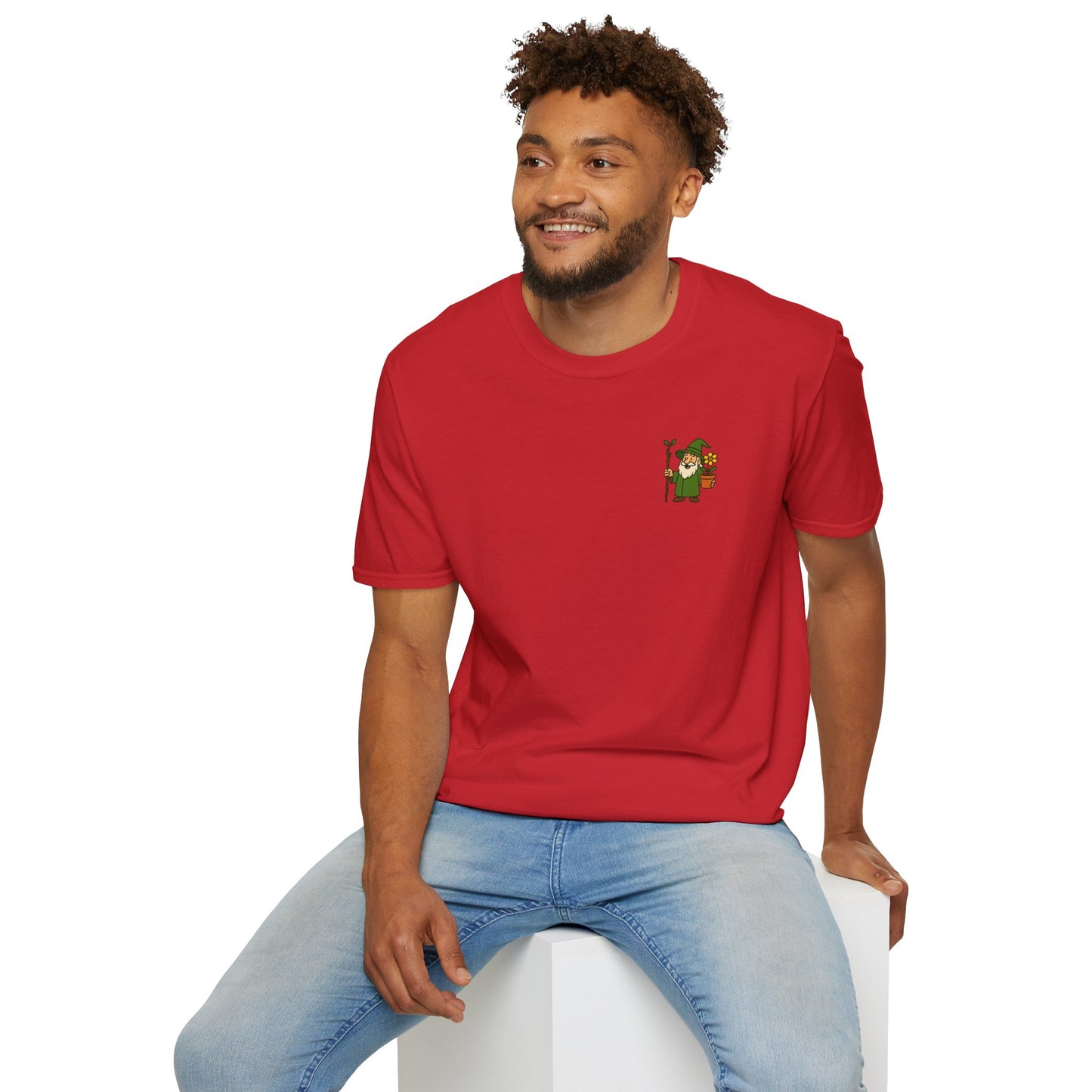 Too Hot For Partial Shade T-Shirt | Dragon Fruit Muscle Character Graphic Tee | 2 Sided Men's T-Shirt Plant Lover