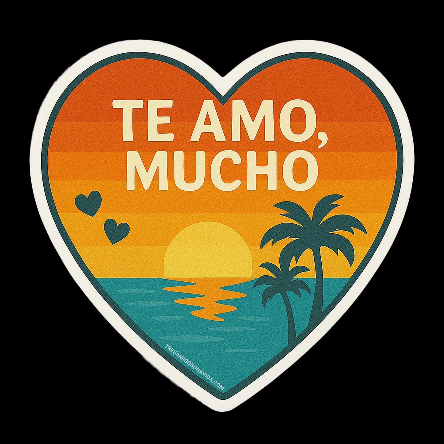 Te Amo Mucho Heart Sticker – Spanish Love Sticker
