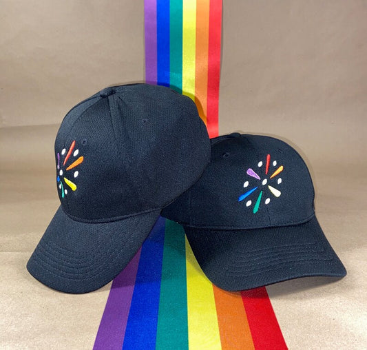 OATF® Rainbow Pride Kids Hat – Adjustable Baseball Cap with Embroidered LGBTQ Logo