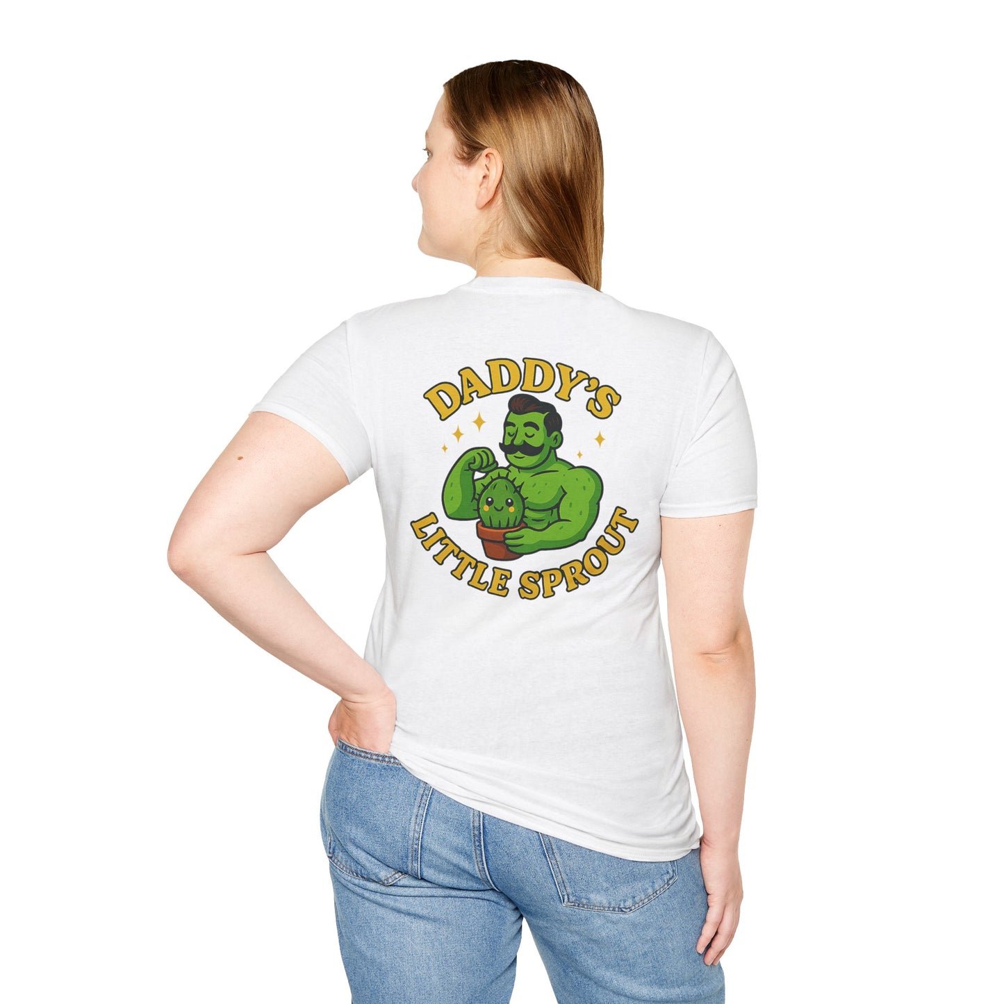 Daddy's Little Sprout T-Shirt | Plant Dad Graphic Tee | 2 Sided Men's T-Shirt Plant Lover