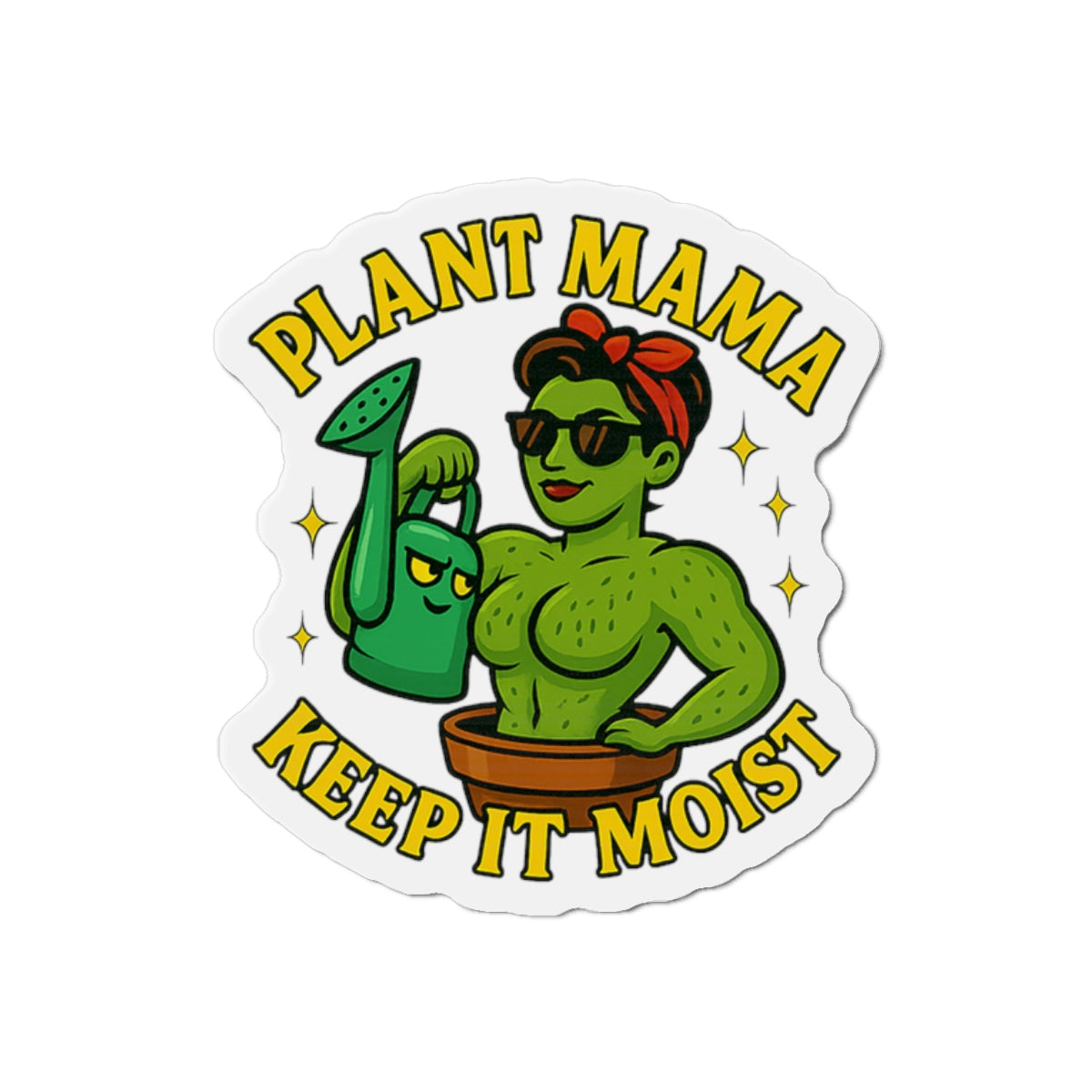 Plant Mama Keep It Moist Die-Cut Magnet | Plant Lover Magnet | Funny Magnet for Plant Lovers