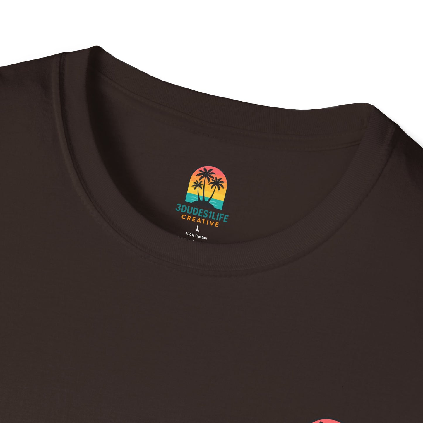 Sunset Palm Trees T-Shirt | Tropical Island Sunset Tee | Throuple Tee Shirt
