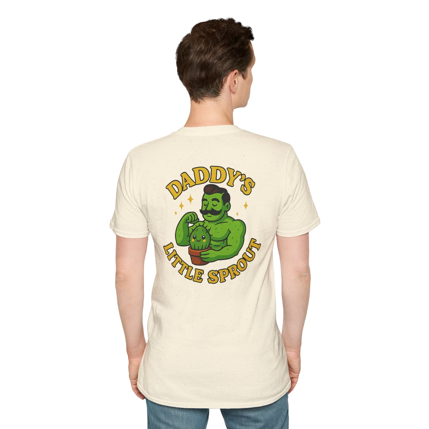 Daddy's Little Sprout T-Shirt | Plant Dad Graphic Tee | 2 Sided Men's T-Shirt Plant Lover