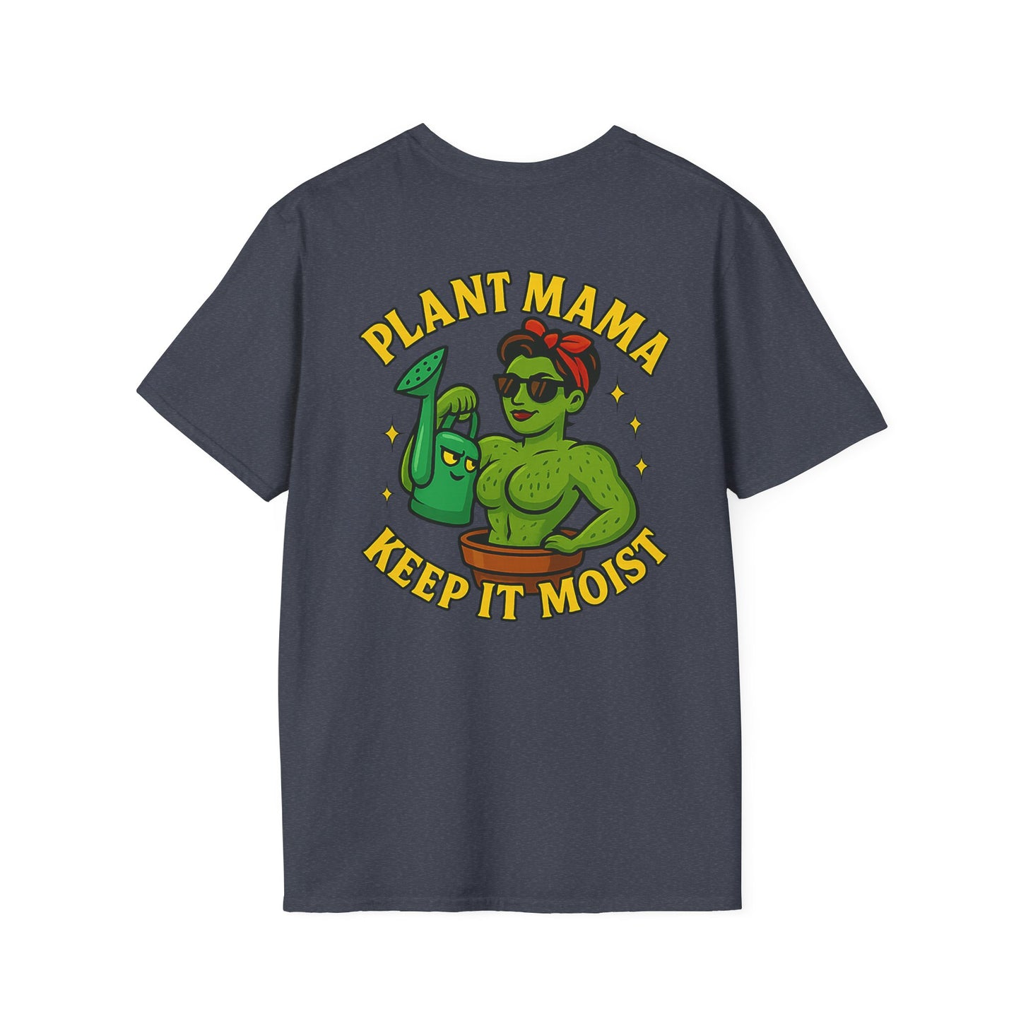 Plant Mama Keep It Moist T-Shirt | Plant Lover Graphic Tee | Women's T-Shirt Plant Lover Funny 2 Sided
