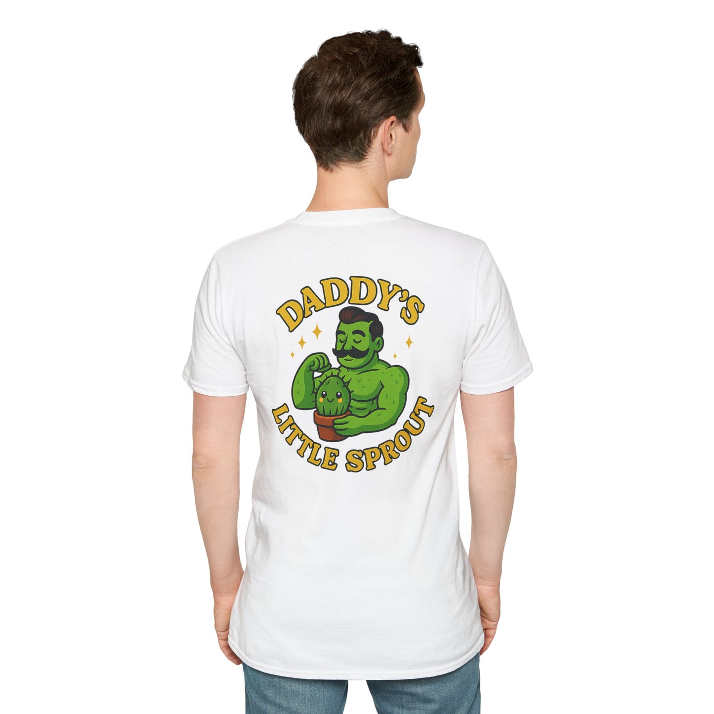 Daddy's Little Sprout T-Shirt | Plant Dad Graphic Tee | 2 Sided Men's T-Shirt Plant Lover