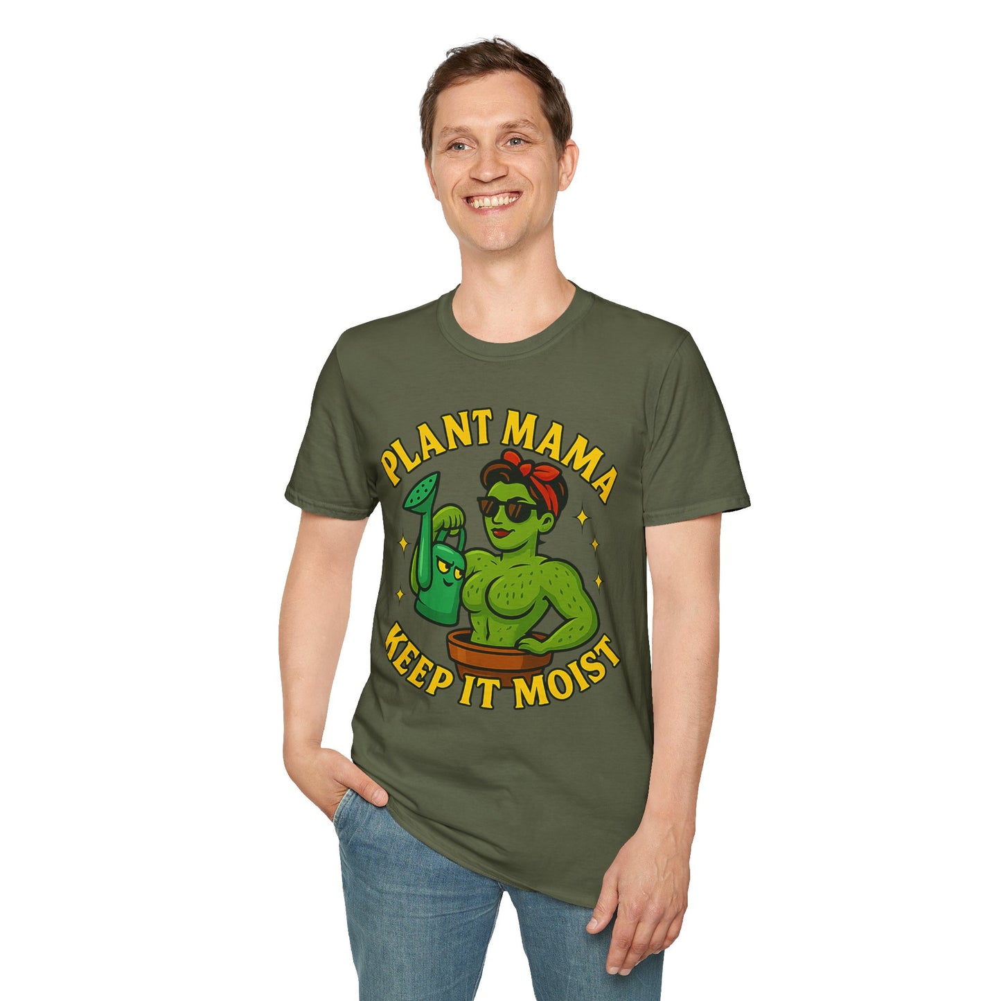 Plant Mama Keep It Moist T-Shirt | Plant Lover Graphic Tee | Women's Plant Lover T-Shirt