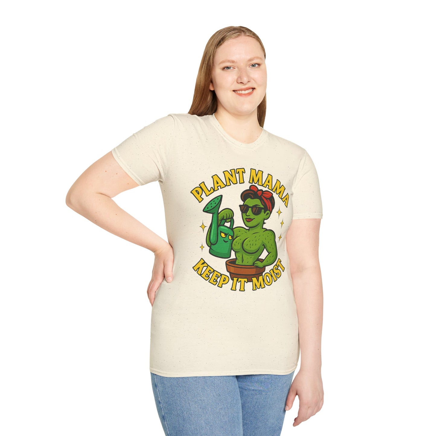 Plant Mama Keep It Moist T-Shirt | Plant Lover Graphic Tee | Women's Plant Lover T-Shirt