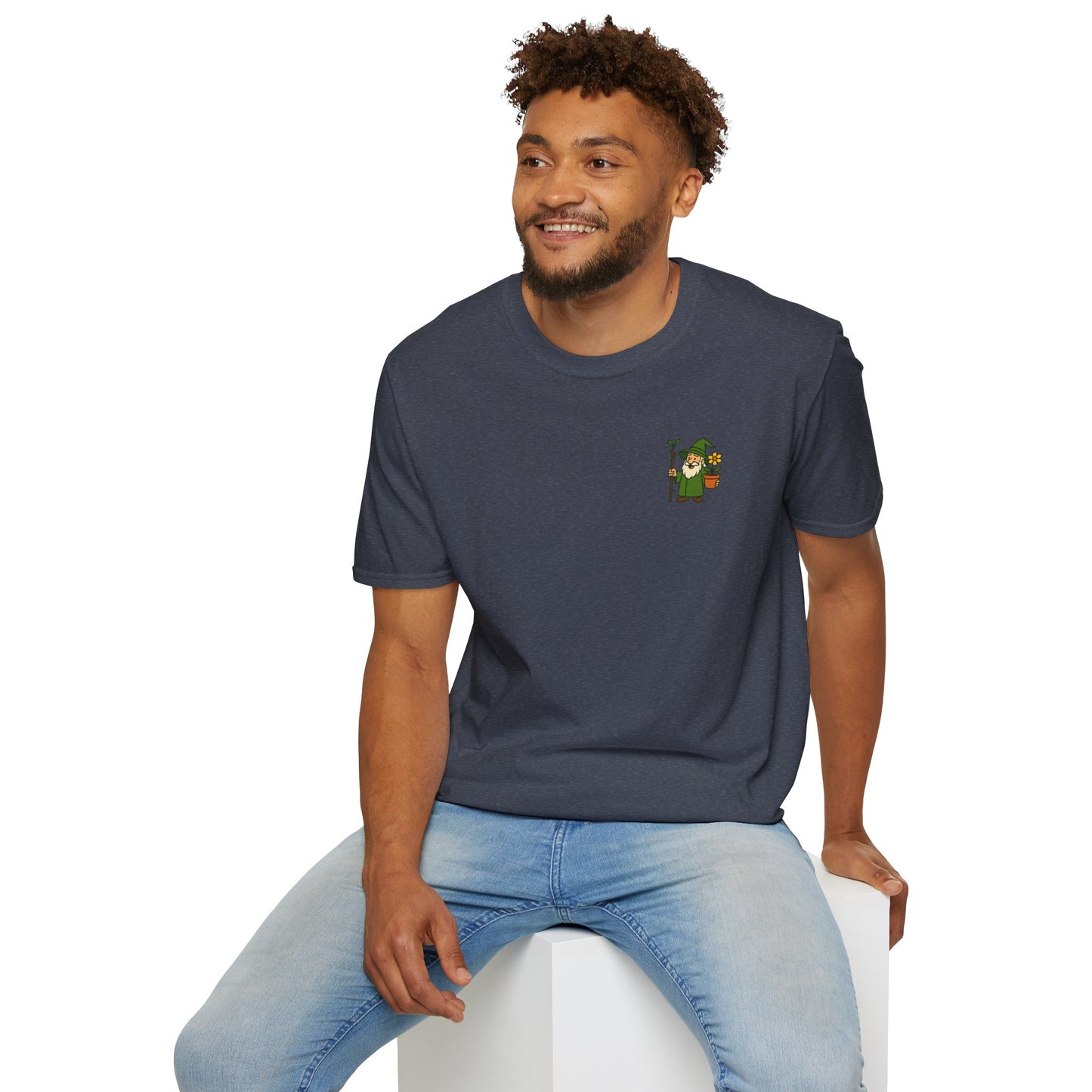 Grow Big or Go Home T-Shirt | Muscular Hulk Plant Fitness Graphic | 2 Sided Men's T-Shirt Plant Lover
