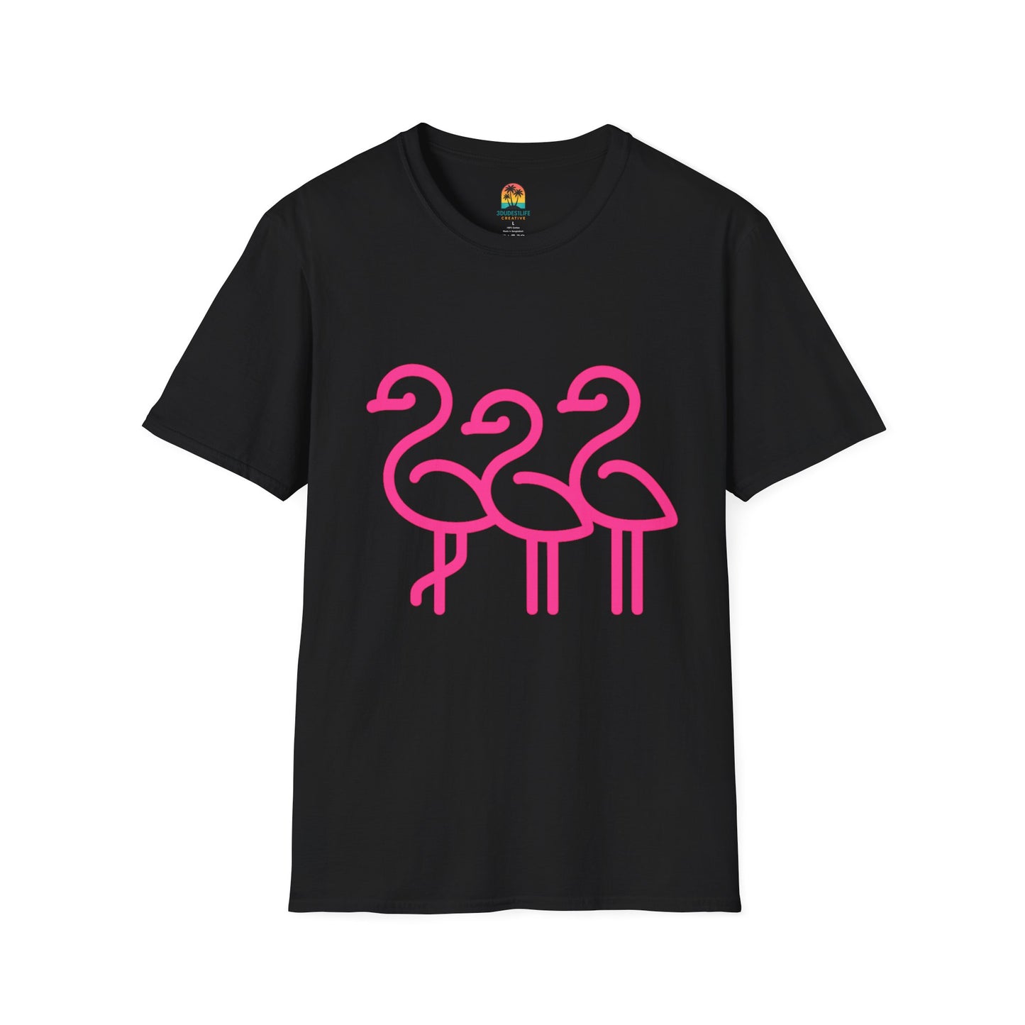 Trendy Trio Flamingo Tee | Fun Summer Shirt, Beachwear, Gift for Bird Lovers, Tropical Vibes, Casual Everyday Style