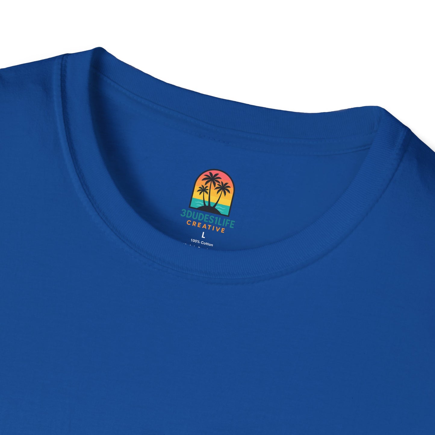 Sunset Palm Trees T-Shirt | Tropical Beach Retro Sunset Graphic | Throuple Shirt Merch Branded Flamingos