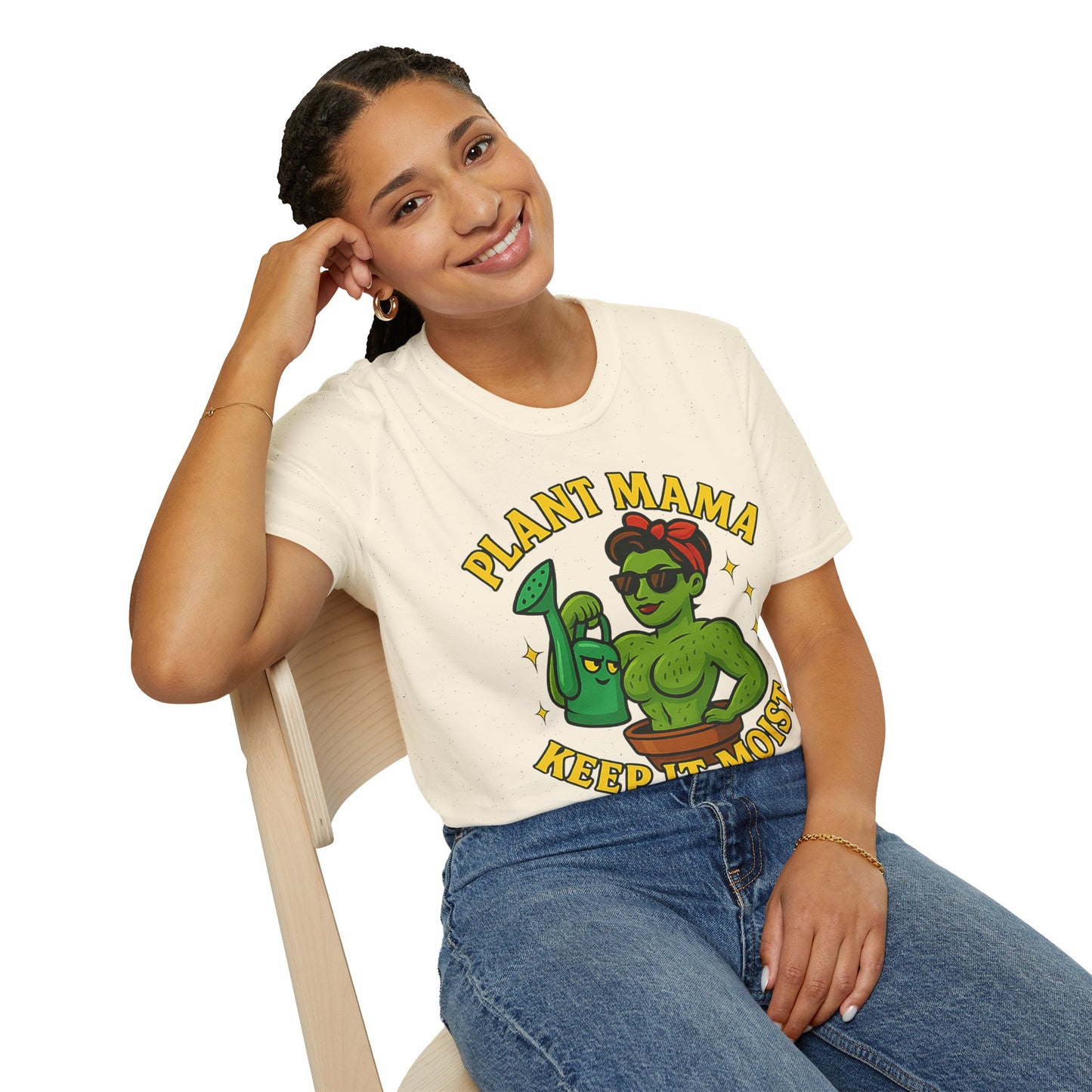 Plant Mama Keep It Moist T-Shirt | Plant Lover Graphic Tee | Women's Plant Lover T-Shirt
