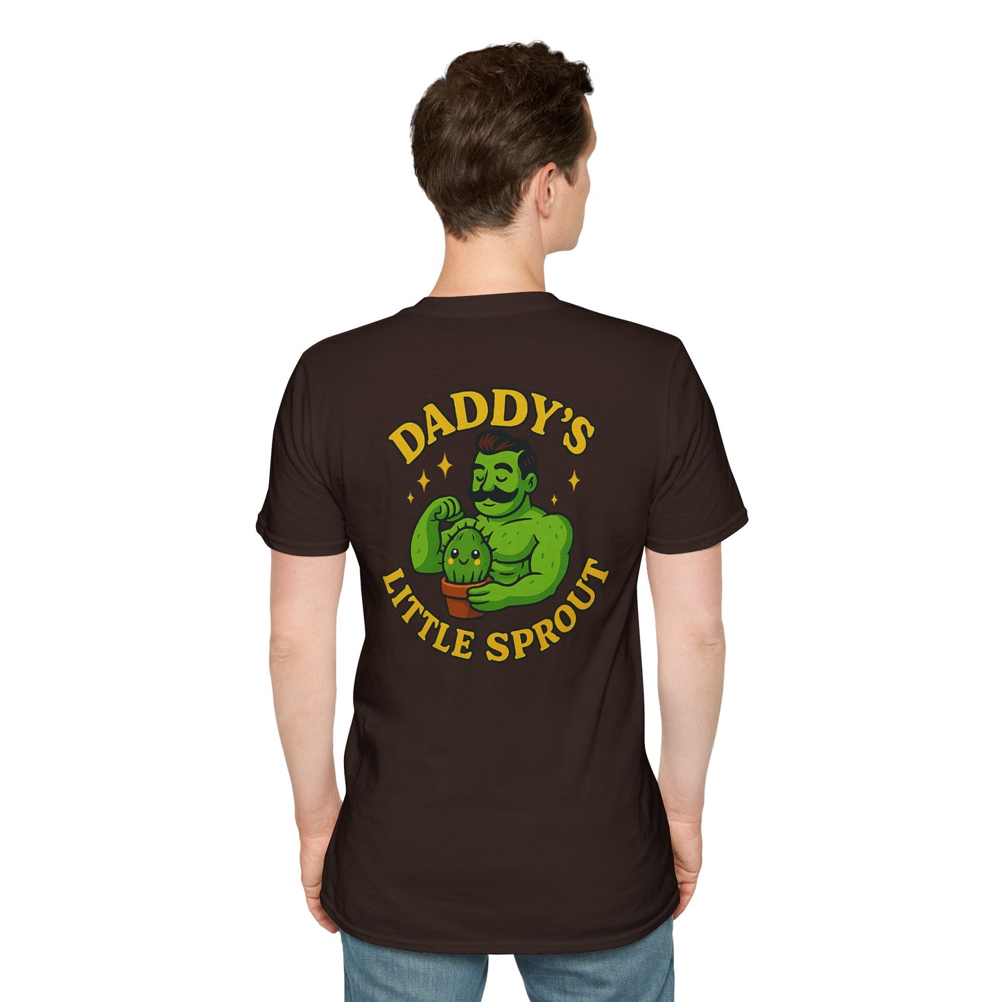 Daddy's Little Sprout T-Shirt | Plant Dad Graphic Tee | 2 Sided Men's T-Shirt Plant Lover