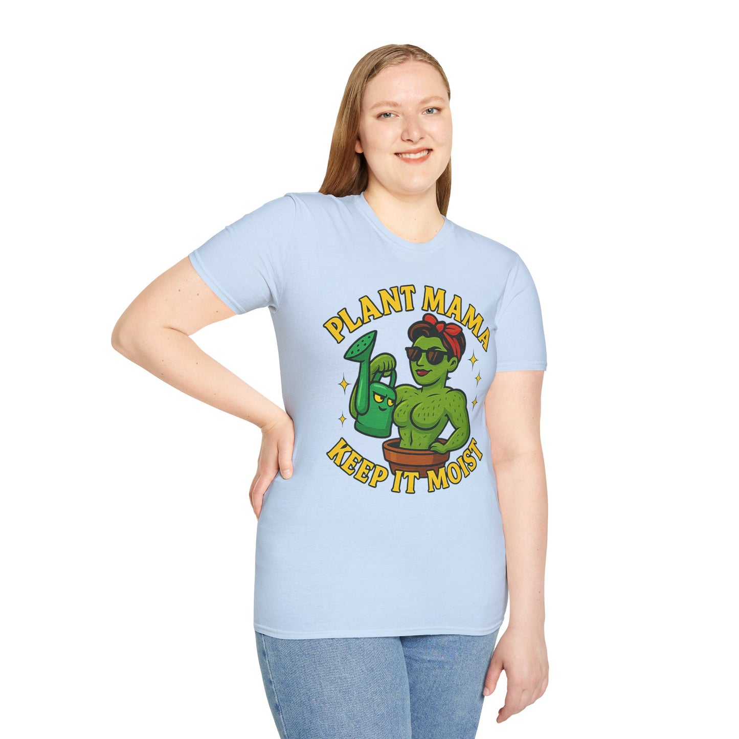 Plant Mama Keep It Moist T-Shirt | Plant Lover Graphic Tee | Women's Plant Lover T-Shirt