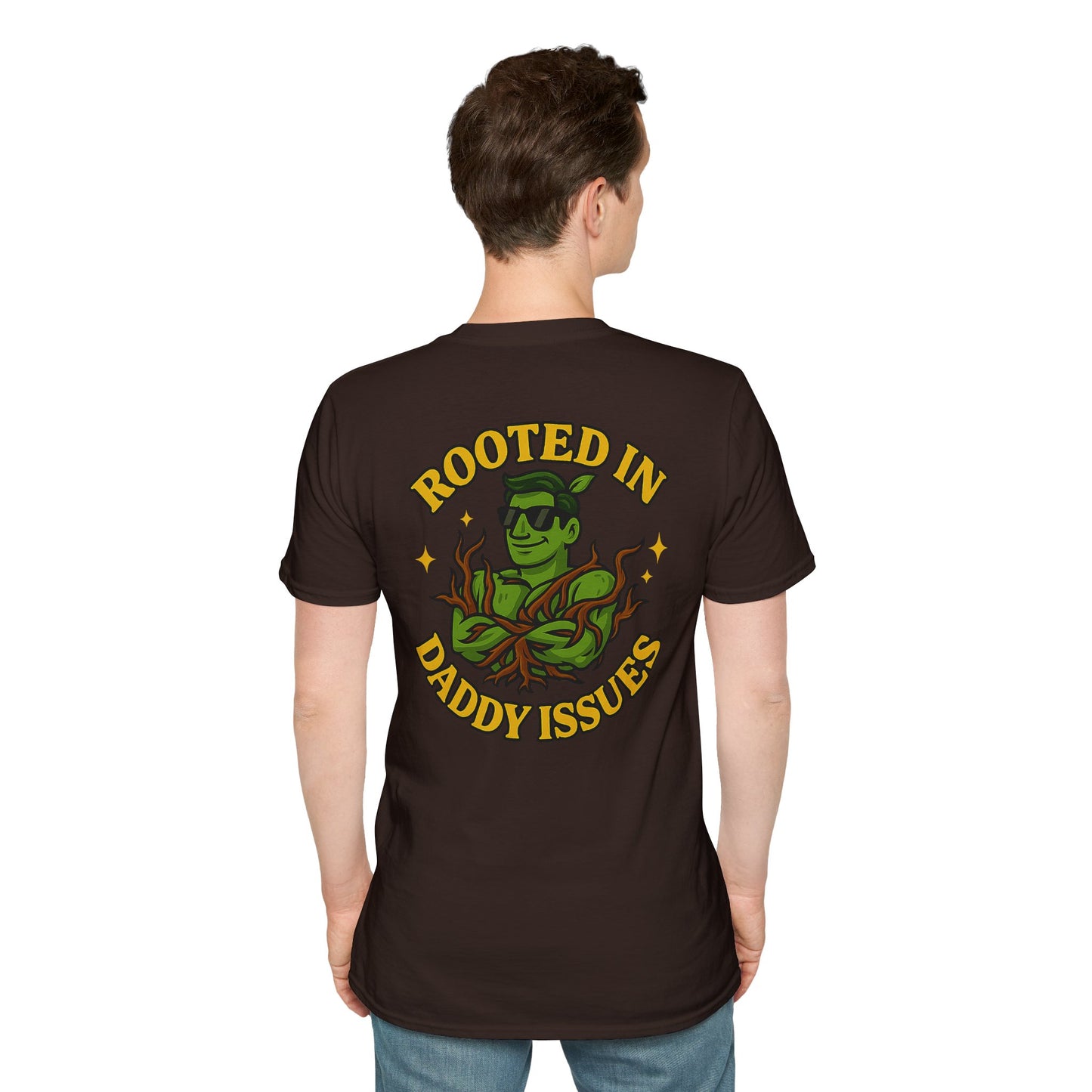 Rooted in Daddy Issues T-Shirt | Plant Monster Graphic Tee | Men's T-Shirt Plant Lover Funny 2 Sided