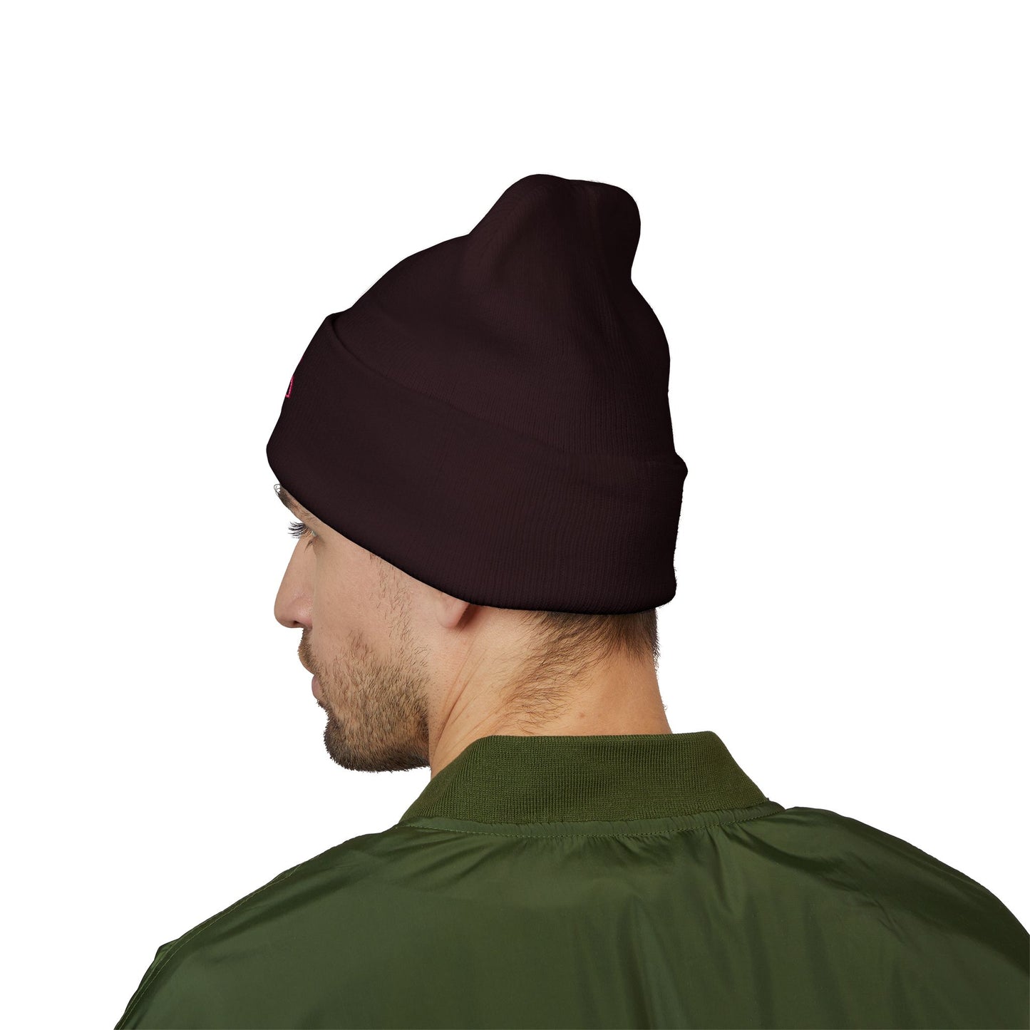 Pink Flamingo Trio Soft Beanie | Cuffed Embroidered Beanie | Throuple Gift Ideas