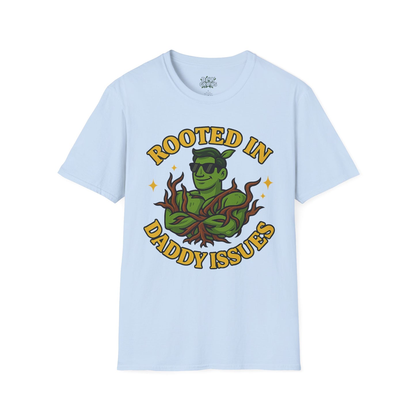 Softstyle Graphic T-Shirt | Rooted In Daddy Issues T-Shirt | Men's T-Shirt Plant Lover