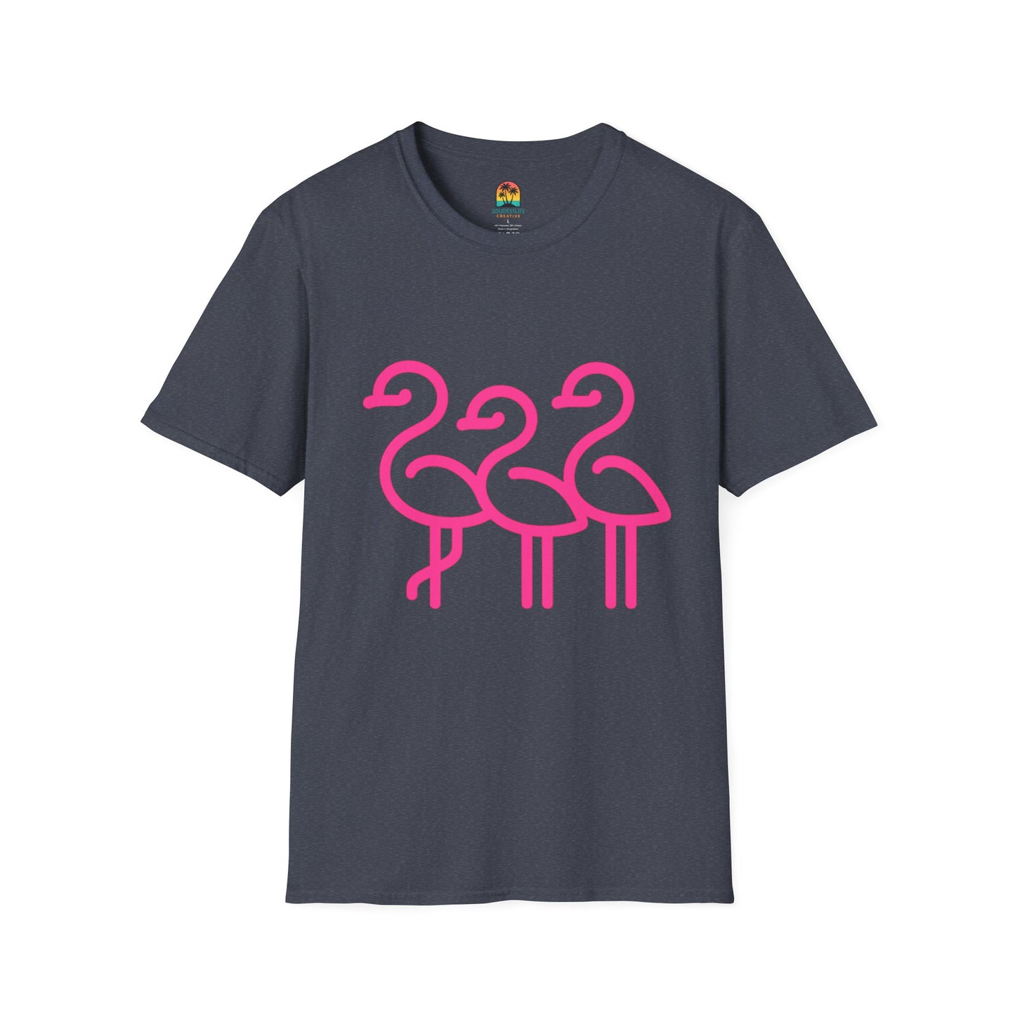Trendy Trio Flamingo Tee | Fun Summer Shirt, Beachwear, Gift for Bird Lovers, Tropical Vibes, Casual Everyday Style