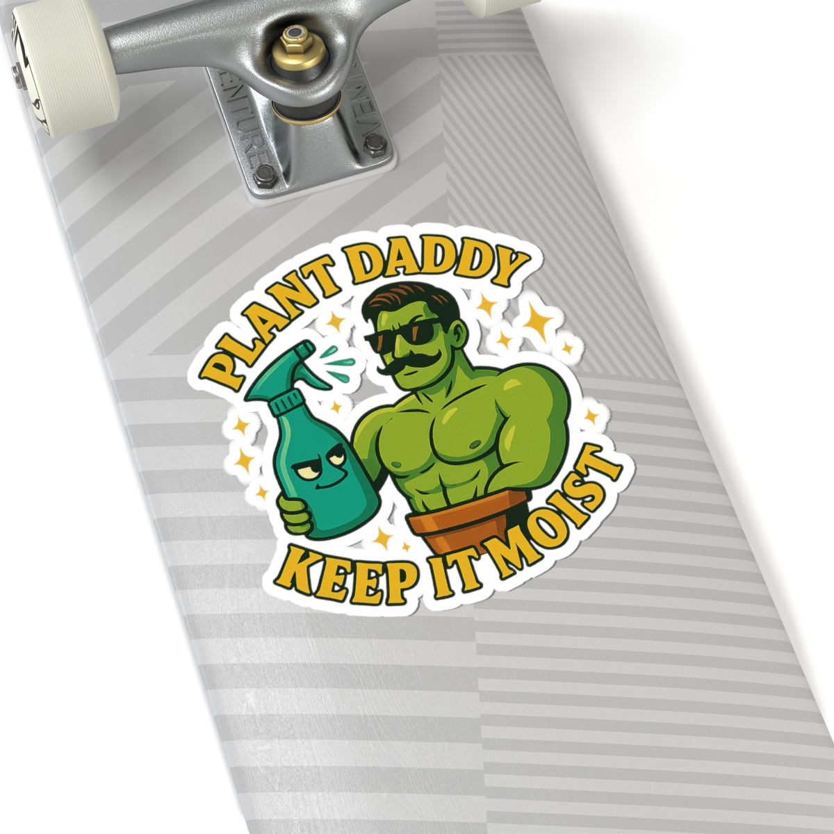 Plant Daddy Keep It Moist sticker | Kiss-cut vinyl plant decal | Funny Sticker Plant Lover