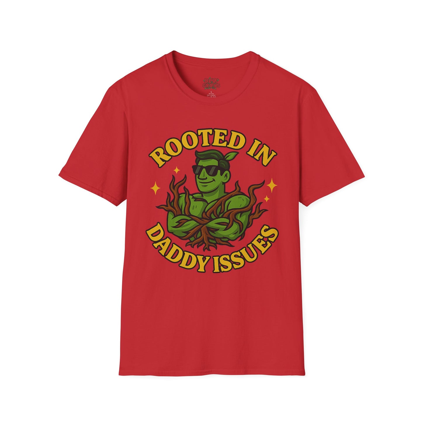 Softstyle Graphic T-Shirt | Rooted In Daddy Issues T-Shirt | Men's T-Shirt Plant Lover