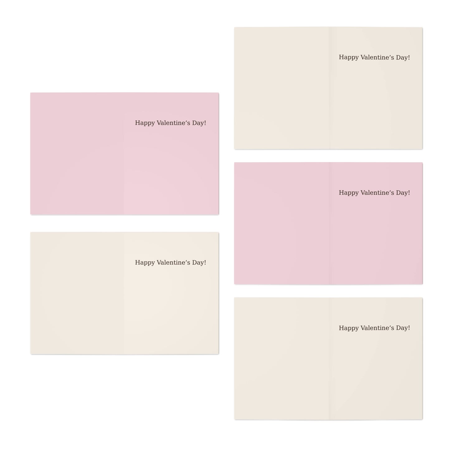 Love is Love heart cards 5-pack Greeting Cards | LGBTQ Pride valentines | Throuple Valentine's Day Cards