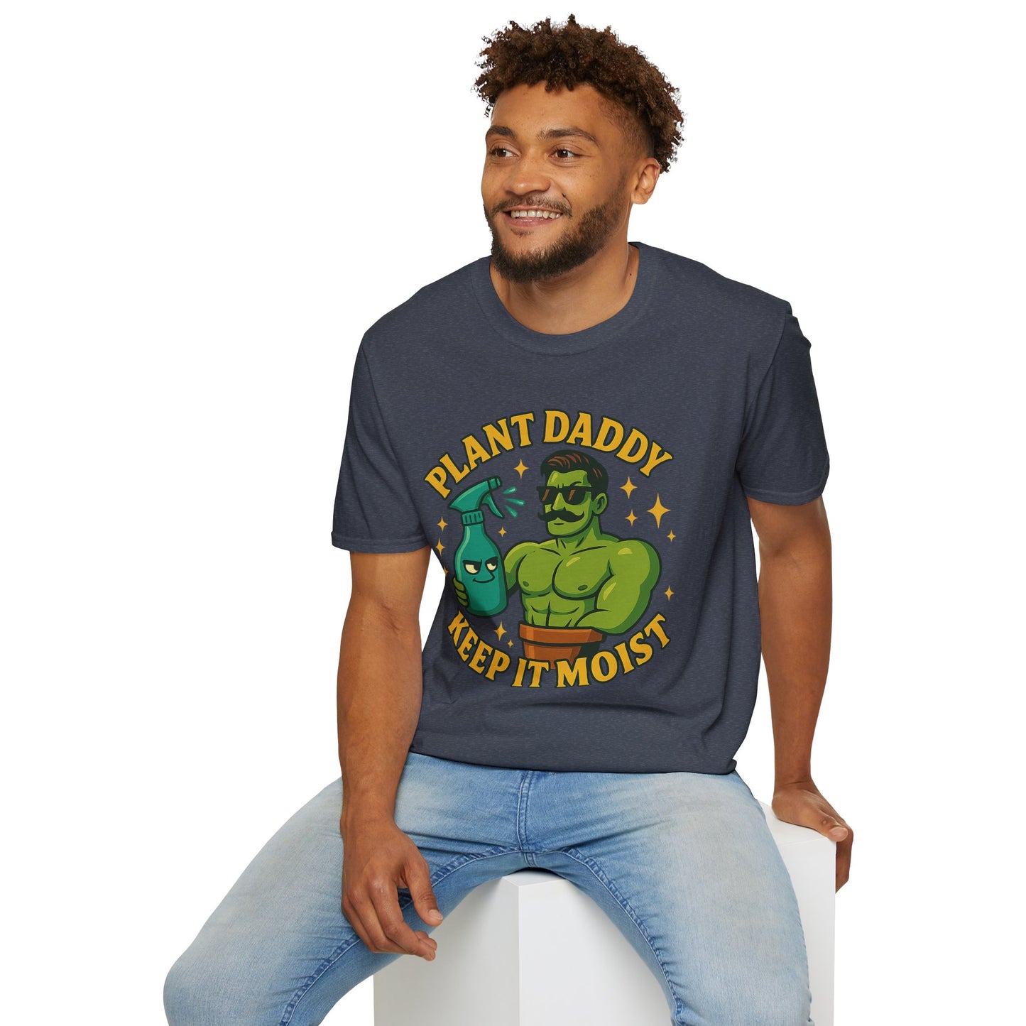 Plant Daddy Keep It Moist T-Shirt | Plant Lover Graphic Tee | Men's T-Shirt Plant Lover
