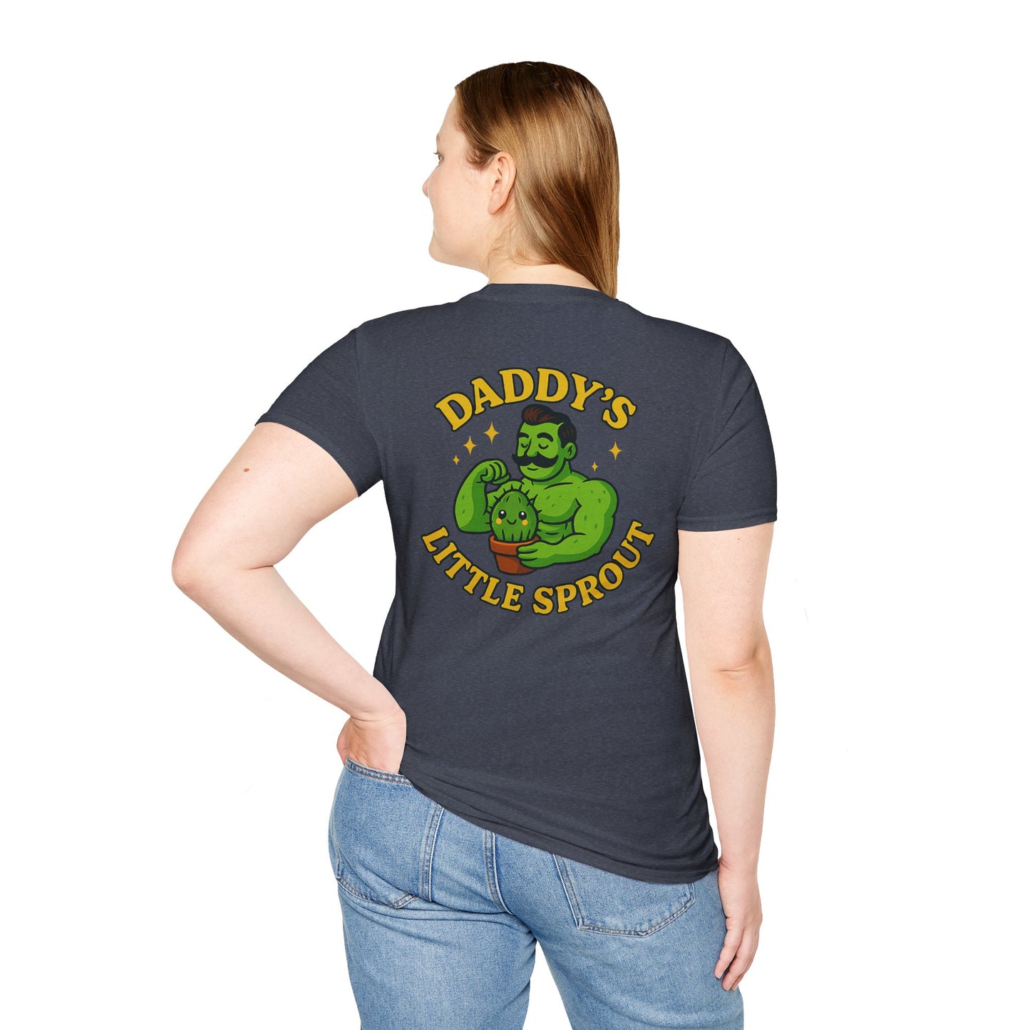 Daddy's Little Sprout T-Shirt | Plant Dad Graphic Tee | 2 Sided Men's T-Shirt Plant Lover