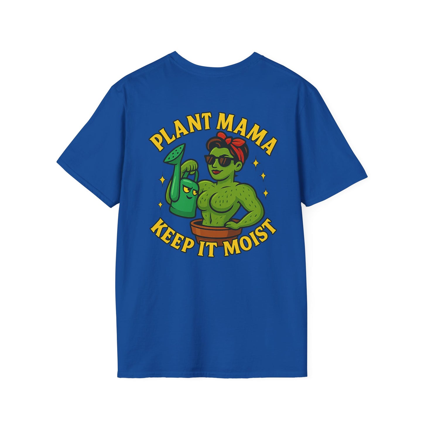 Plant Mama Keep It Moist T-Shirt | Plant Lover Graphic Tee | Women's T-Shirt Plant Lover Funny 2 Sided