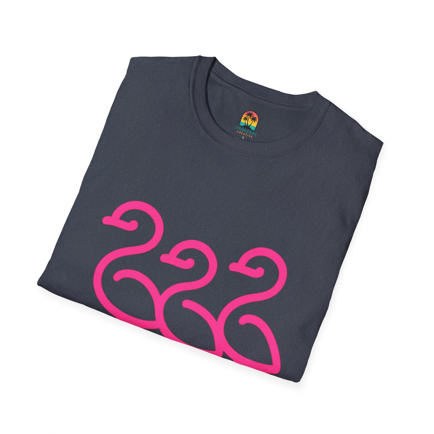 Trendy Trio Flamingo Tee | Fun Summer Shirt, Beachwear, Gift for Bird Lovers, Tropical Vibes, Casual Everyday Style