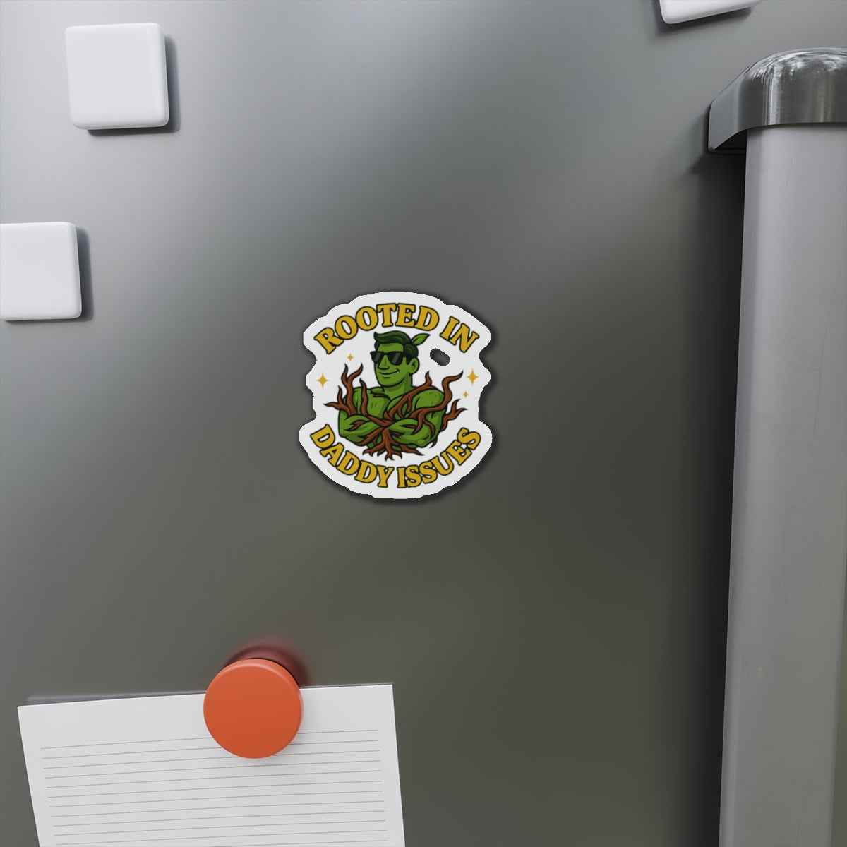 Rooted in Daddy Issues sticker | Plant Man, Vine Illustration | Funny Sticker for Plant Lovers