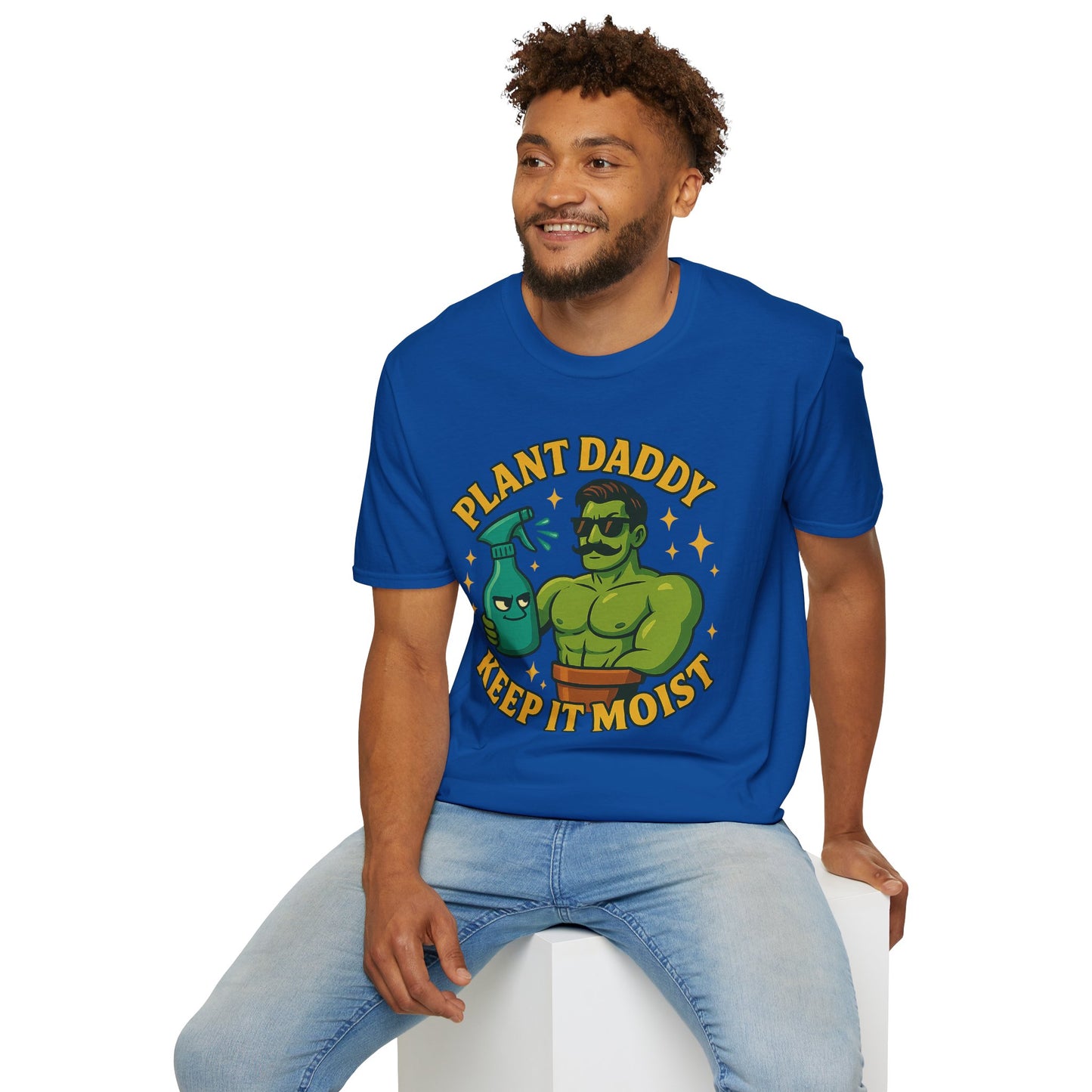 Plant Daddy Keep It Moist T-Shirt | Plant Lover Graphic Tee | Men's T-Shirt Plant Lover